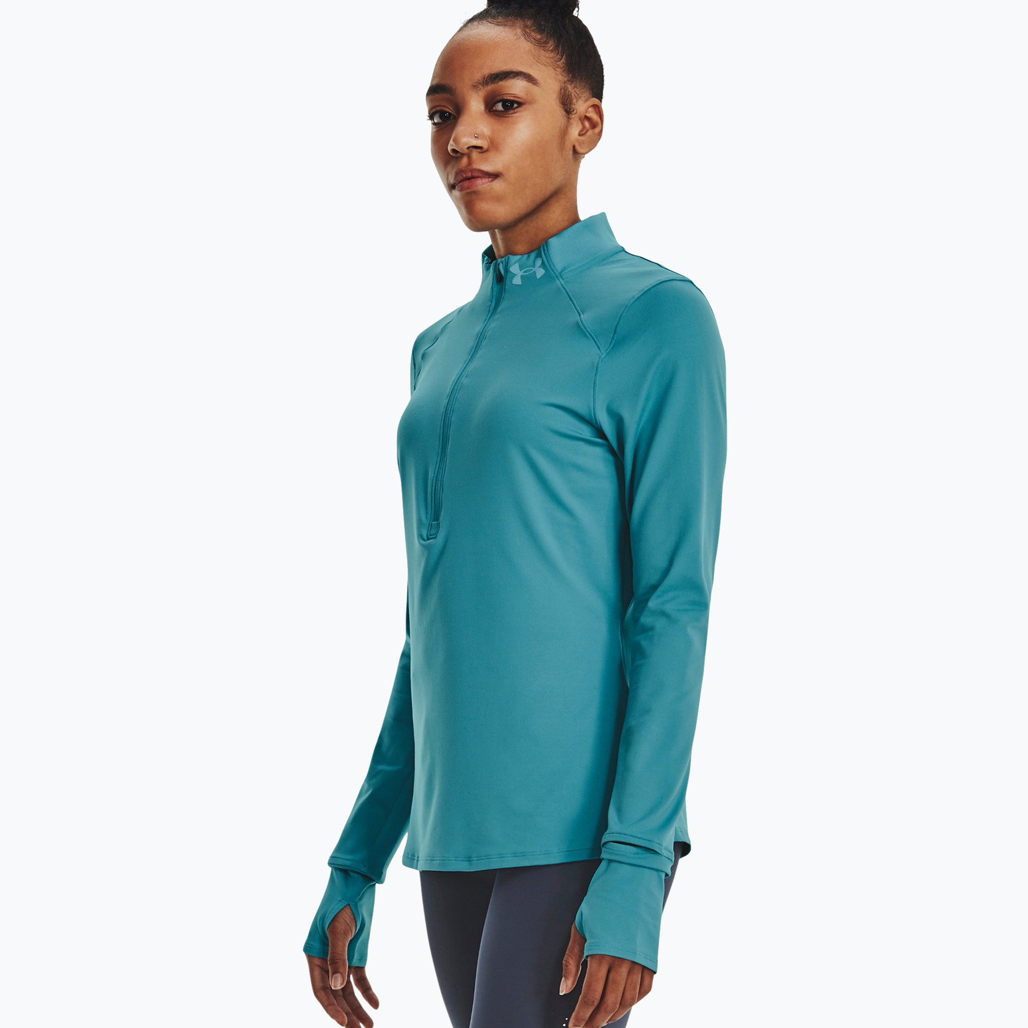 Bluza do biegania damska Under Armour Qualifier Run 2.0 1/2 Zip glacier blue/glacier blue/reflective | WYSYŁKA W 24H | 30 DNI NA ZWROT
