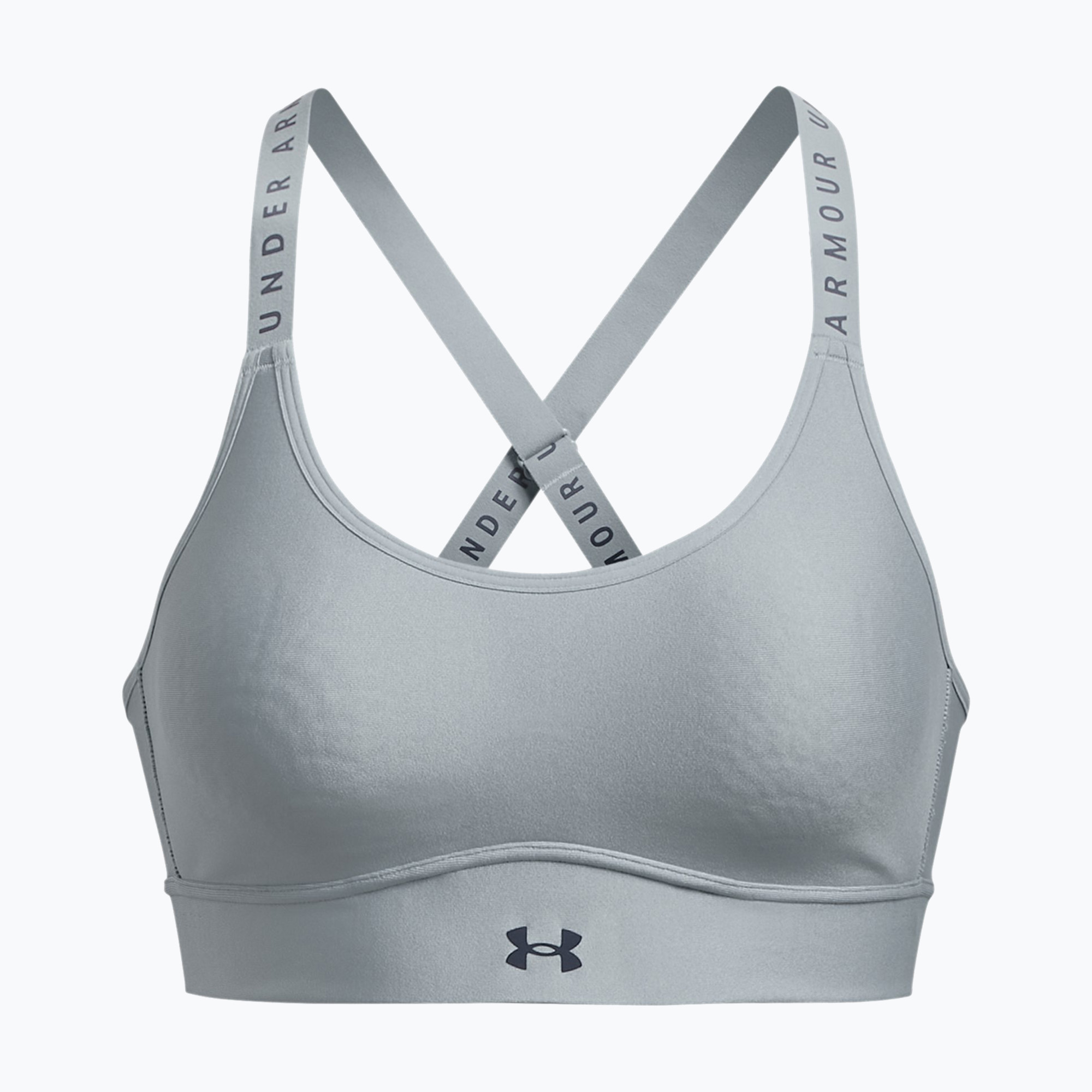 Biustonosz fitness Under Armour Infinity Covered Mid harbor blue/downpour gray | WYSYŁKA W 24H | 30 DNI NA ZWROT
