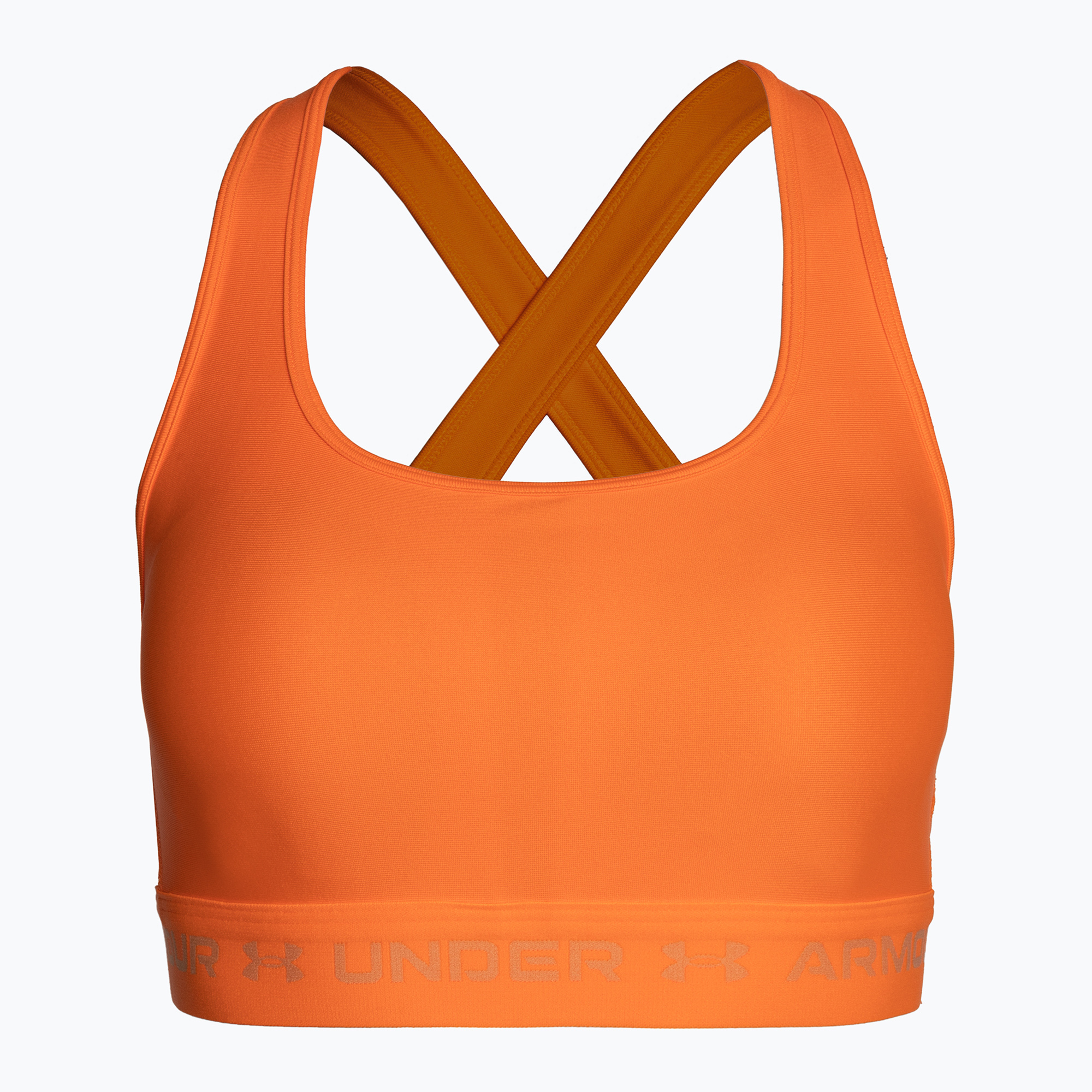 Biustonosz fitness Under Armour Crossback Mid orange blast/mellow orange | WYSYŁKA W 24H | 30 DNI NA ZWROT