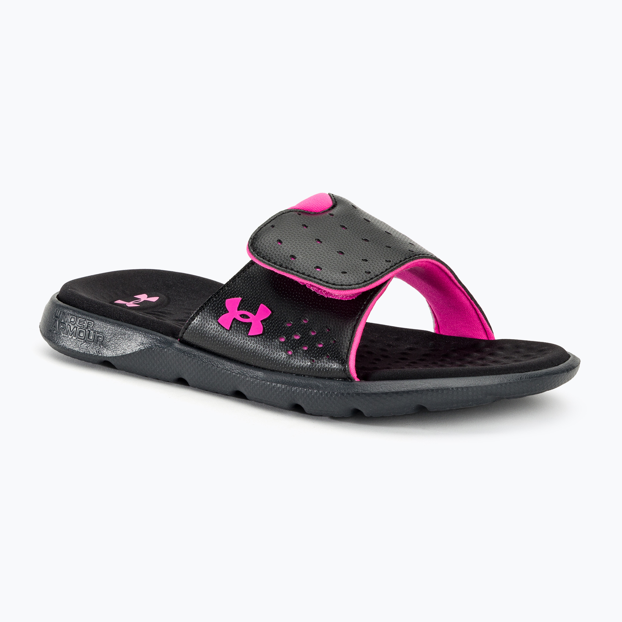 Klapki damskie Under Armour Ignite 7 SL black/black/rebel pink | WYSYŁKA W 24H | 30 DNI NA ZWROT