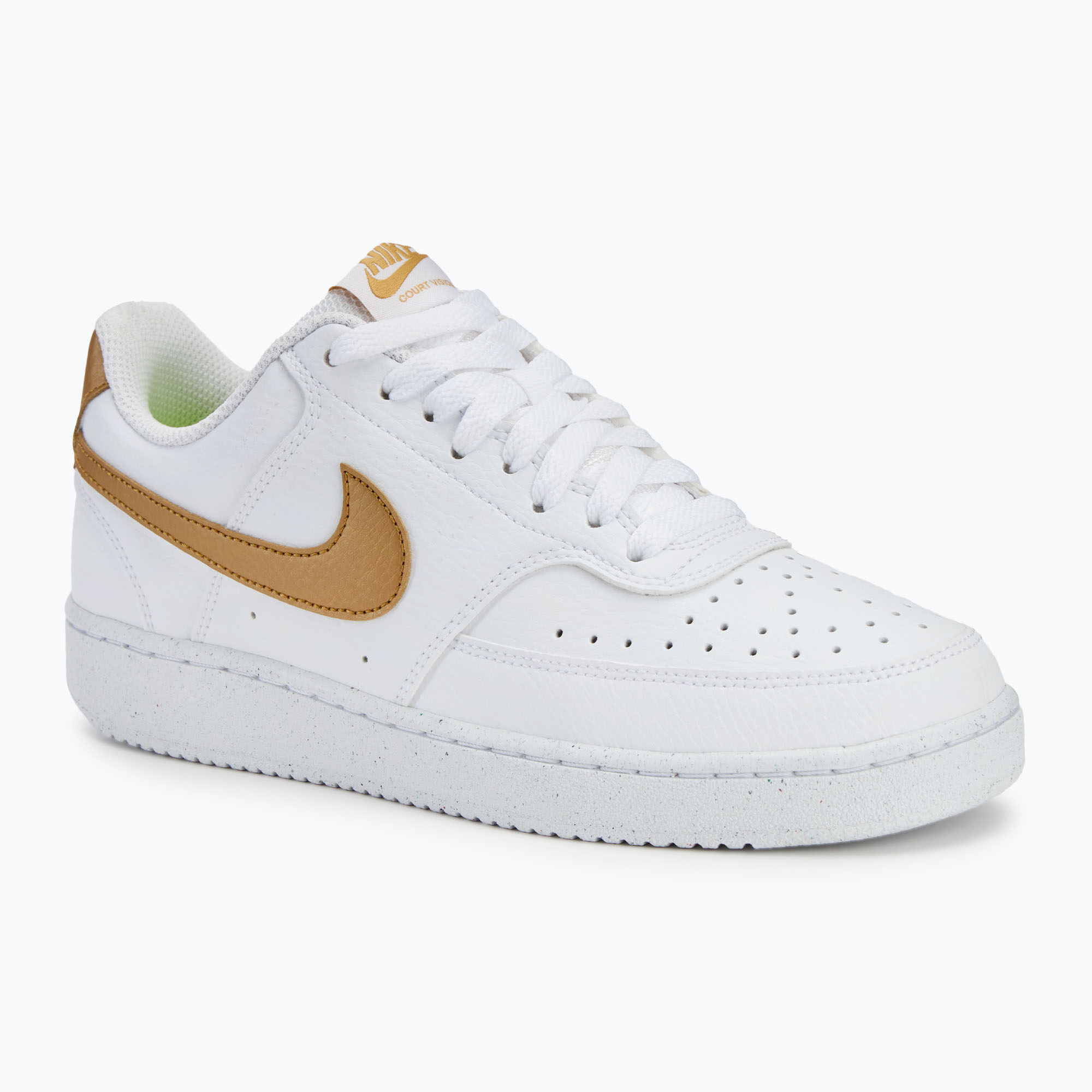 Buty damskie Nike Court Vision Low Next Nature white/metallic gold | WYSYŁKA W 24H | 30 DNI NA ZWROT