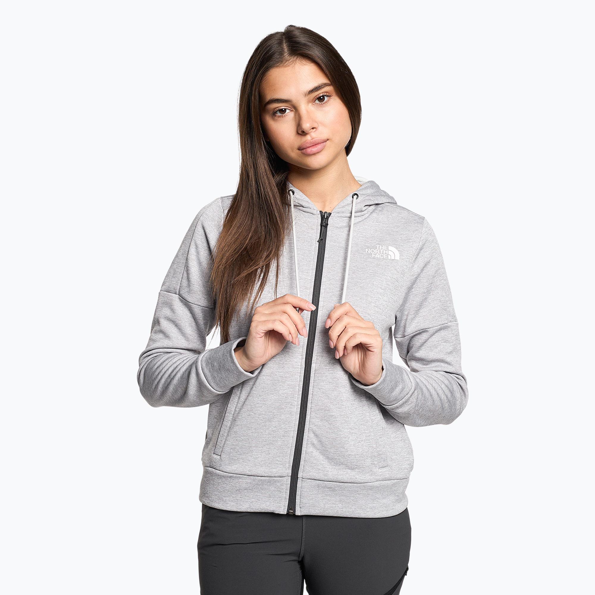 Bluza damska The North Face Reaxion Fleece light grey heather | WYSYŁKA W 24H | 30 DNI NA ZWROT