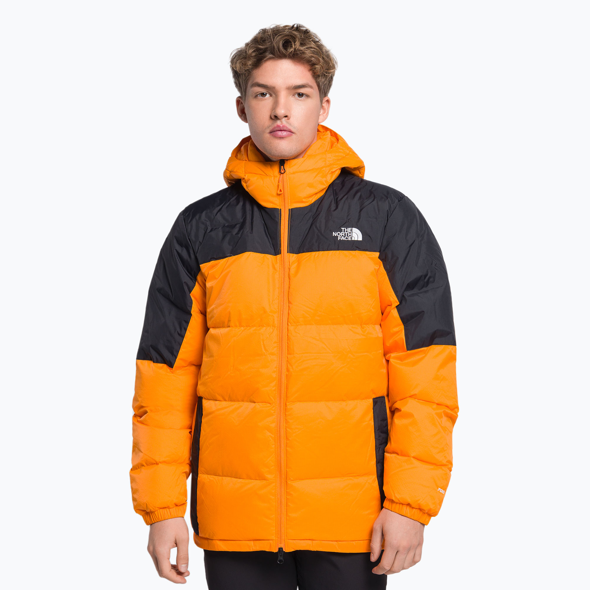 Kurtka puchowa męska The North Face Diablo Down Hoodie cone orange/black | WYSYŁKA W 24H | 30 DNI NA ZWROT