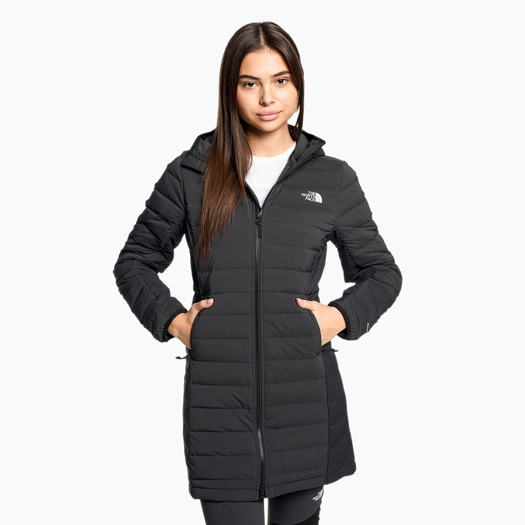 Płaszcz puchowy damski The North Face Belleview Stretch Down Parka black | WYSYŁKA W 24H | 30 DNI NA ZWROT