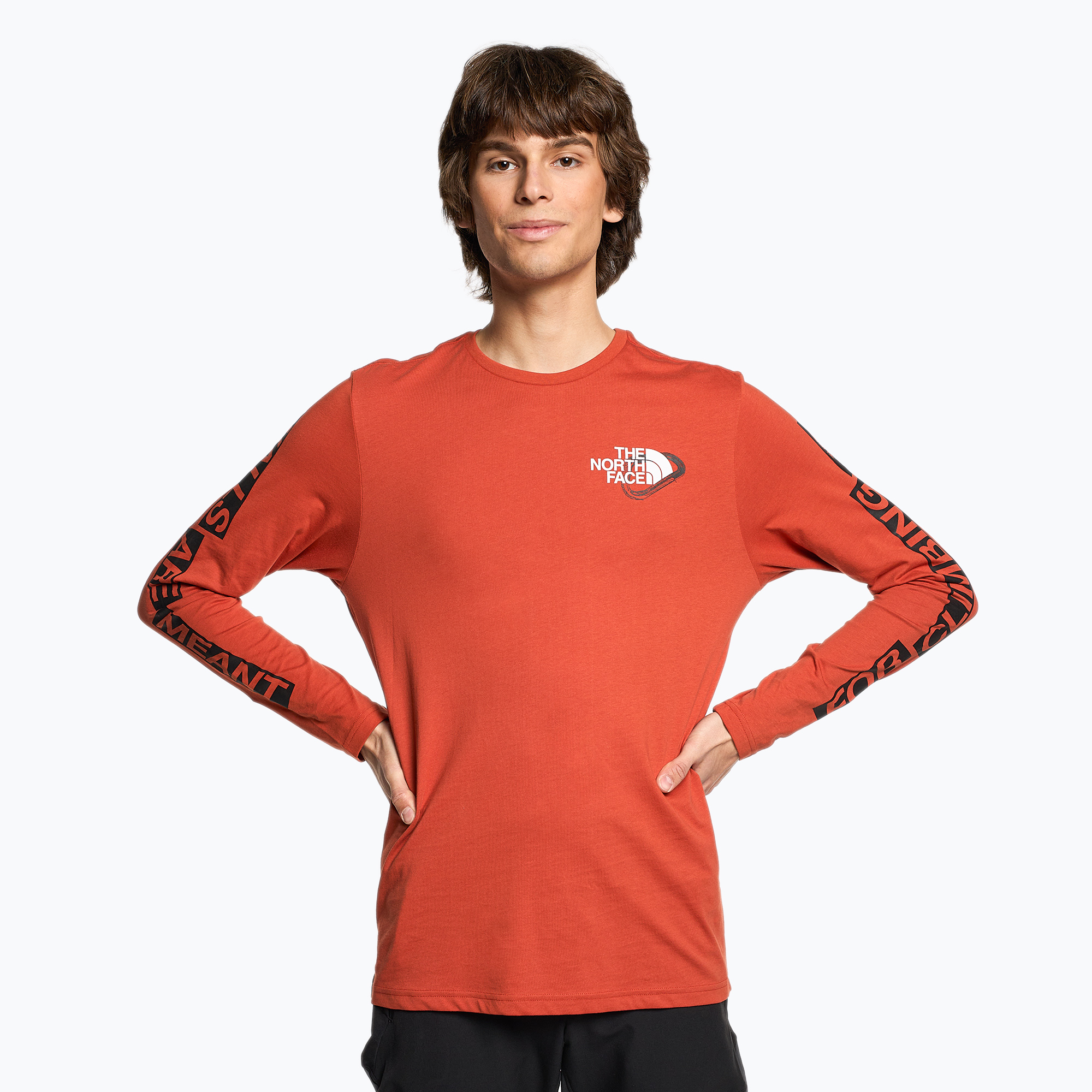 Longsleeve trekkingowy męski The North Face Outdoor Graphic rusted bronze | WYSYŁKA W 24H | 30 DNI NA ZWROT