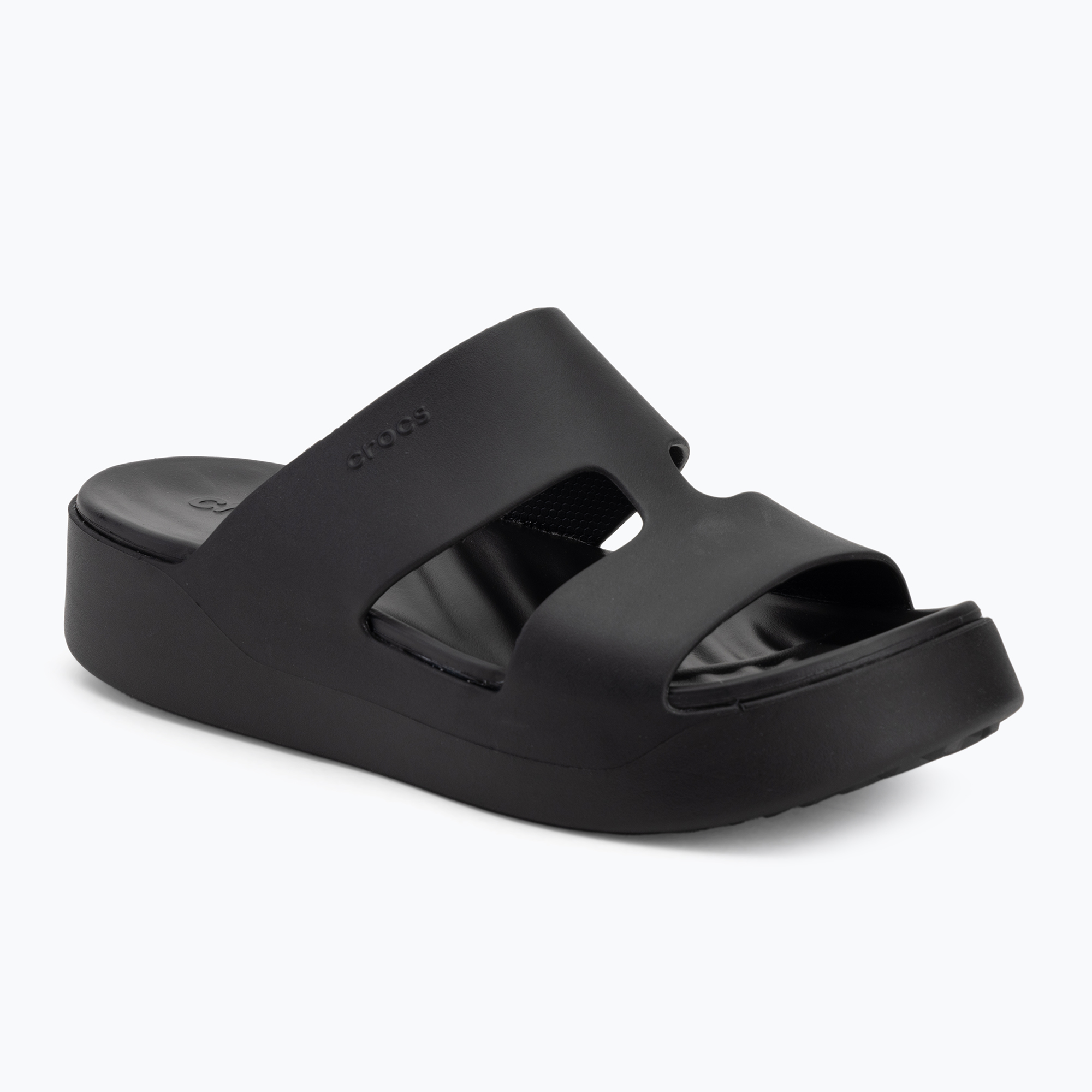 Klapki damskie Crocs Gateway Platform H-Strap black 