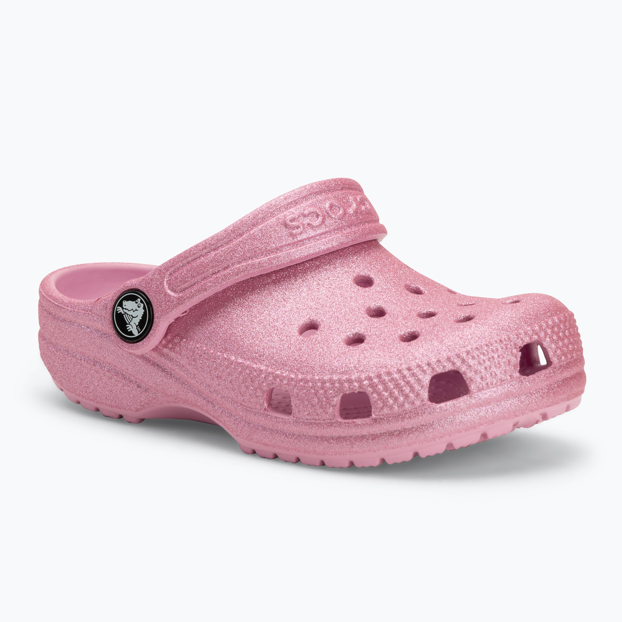 Klapki dziecięce Crocs Classic Glitter Clog Toddler pink tweed glitter 