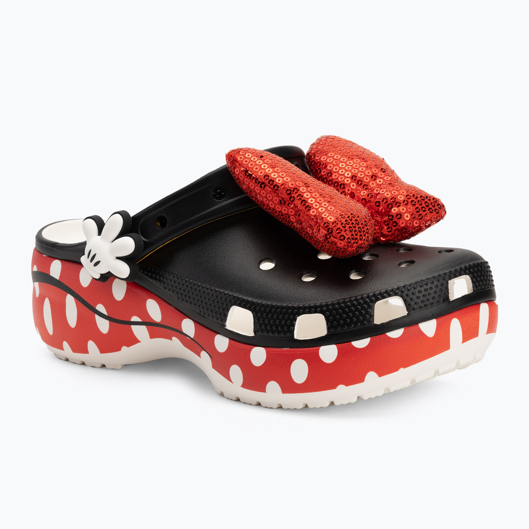 Klapki dziecięce Crocs Minnie Mouse Classic Platform Clog white | WYSYŁKA W 24H | 30 DNI NA ZWROT