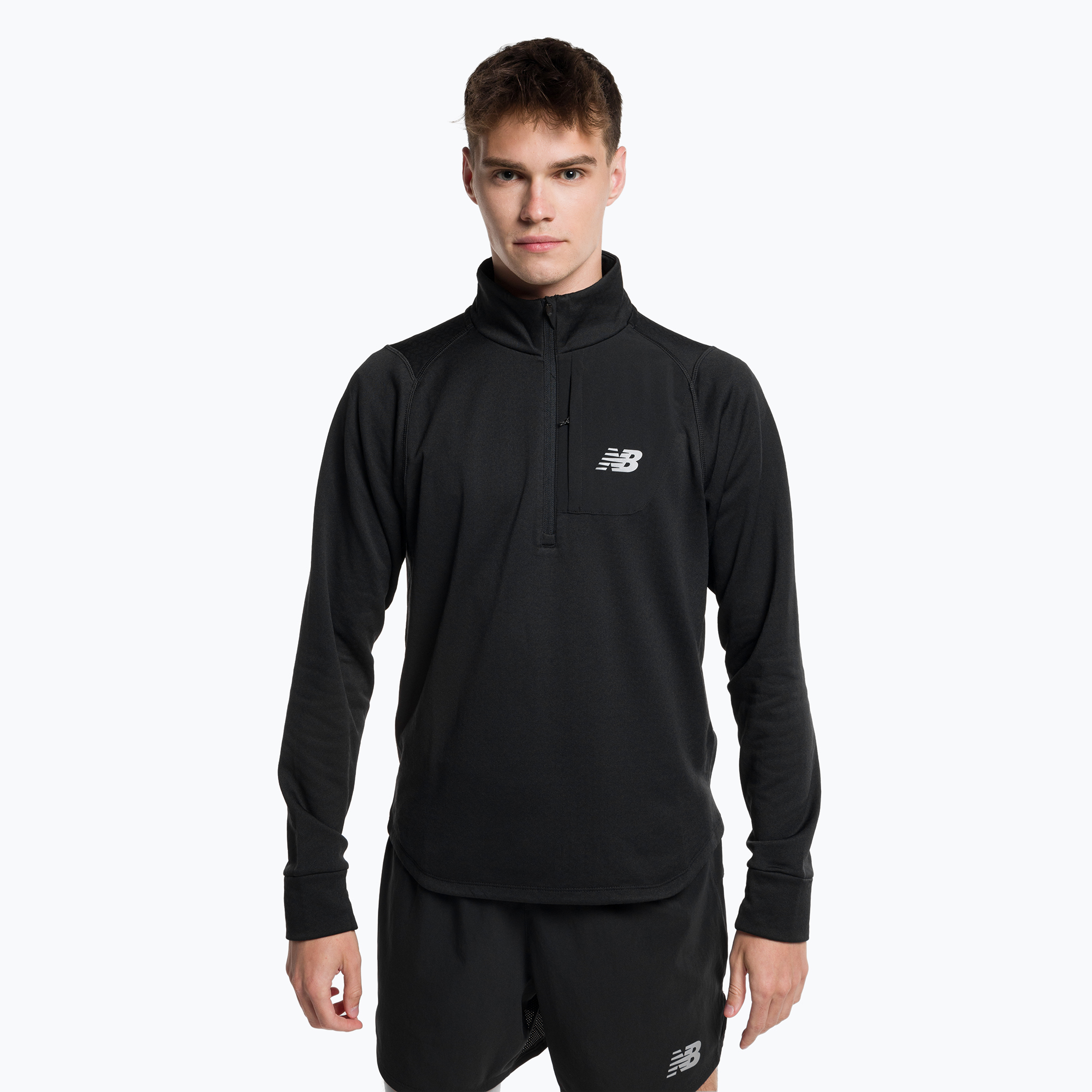 Bluza do biegania męska New Balance Heat Grid Half Zip black | WYSYŁKA W 24H | 30 DNI NA ZWROT