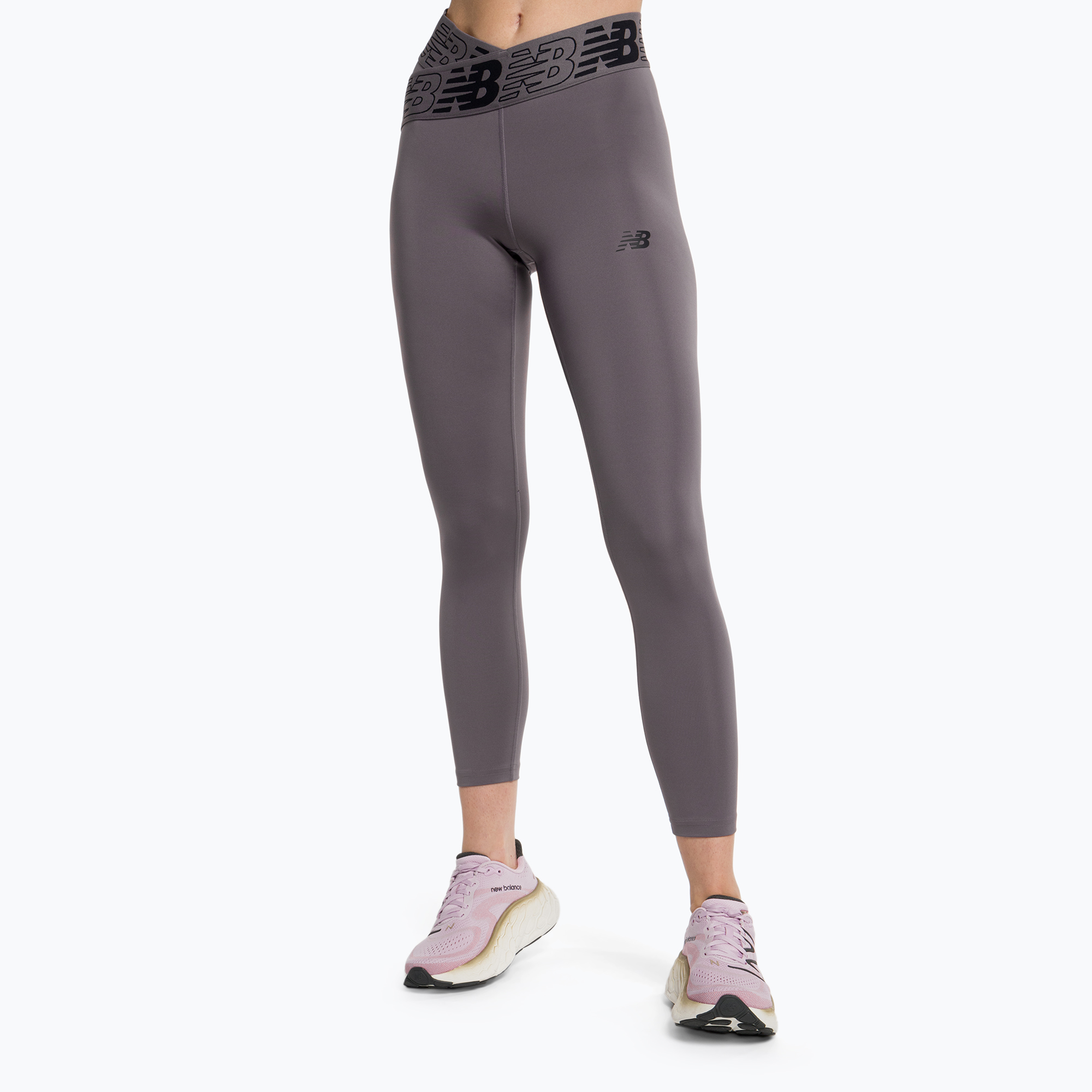 Legginsy treningowe damskie New Balance Relentless Crossover High Rise 7/8 Tight zinc | WYSYŁKA W 24H | 30 DNI NA ZWROT