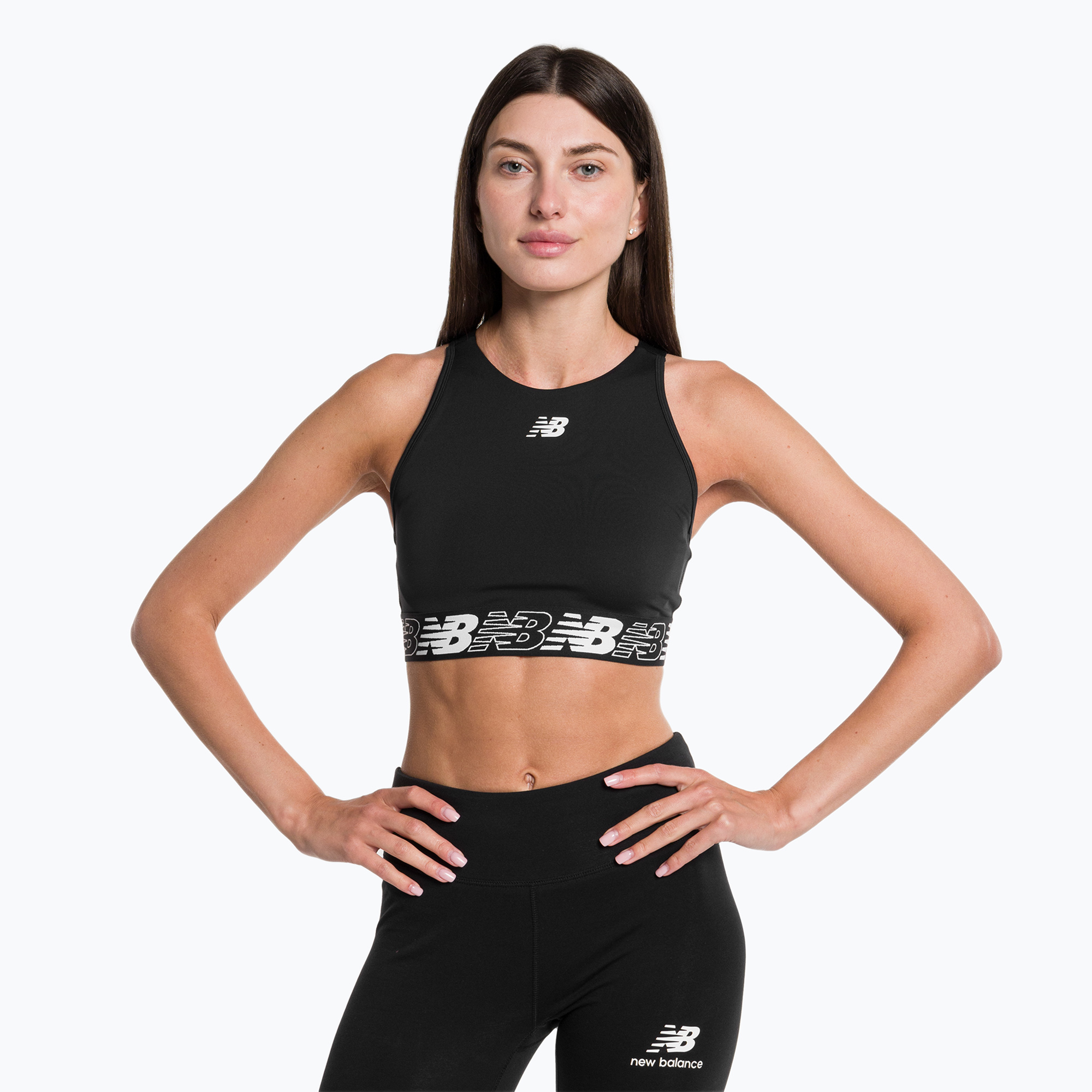 Biustonosz treningowy New Balance Relentless Crop Bra back | WYSYŁKA W 24H | 30 DNI NA ZWROT