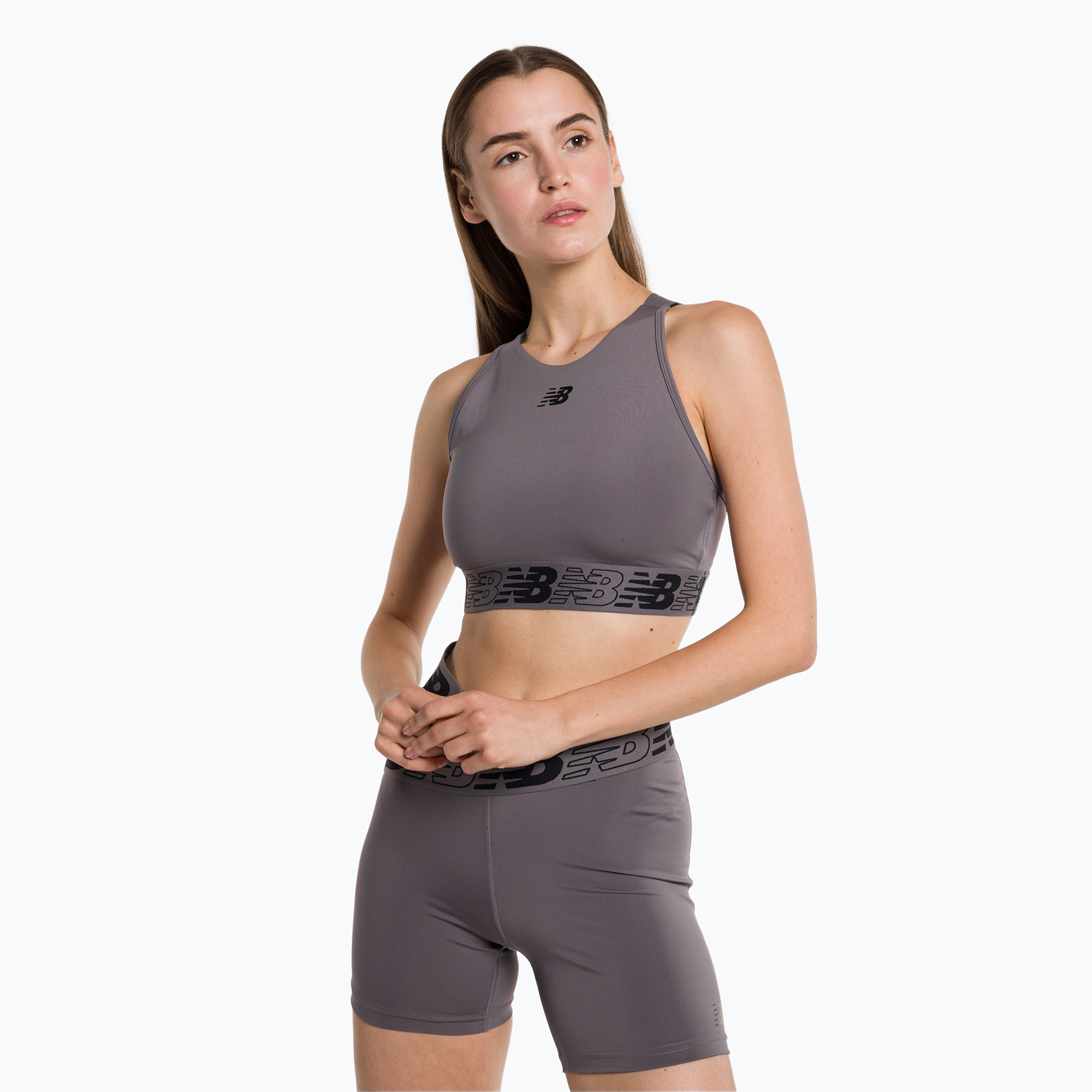 Biustonosz treningowy New Balance Relentless Crop Bra zinc | WYSYŁKA W 24H | 30 DNI NA ZWROT