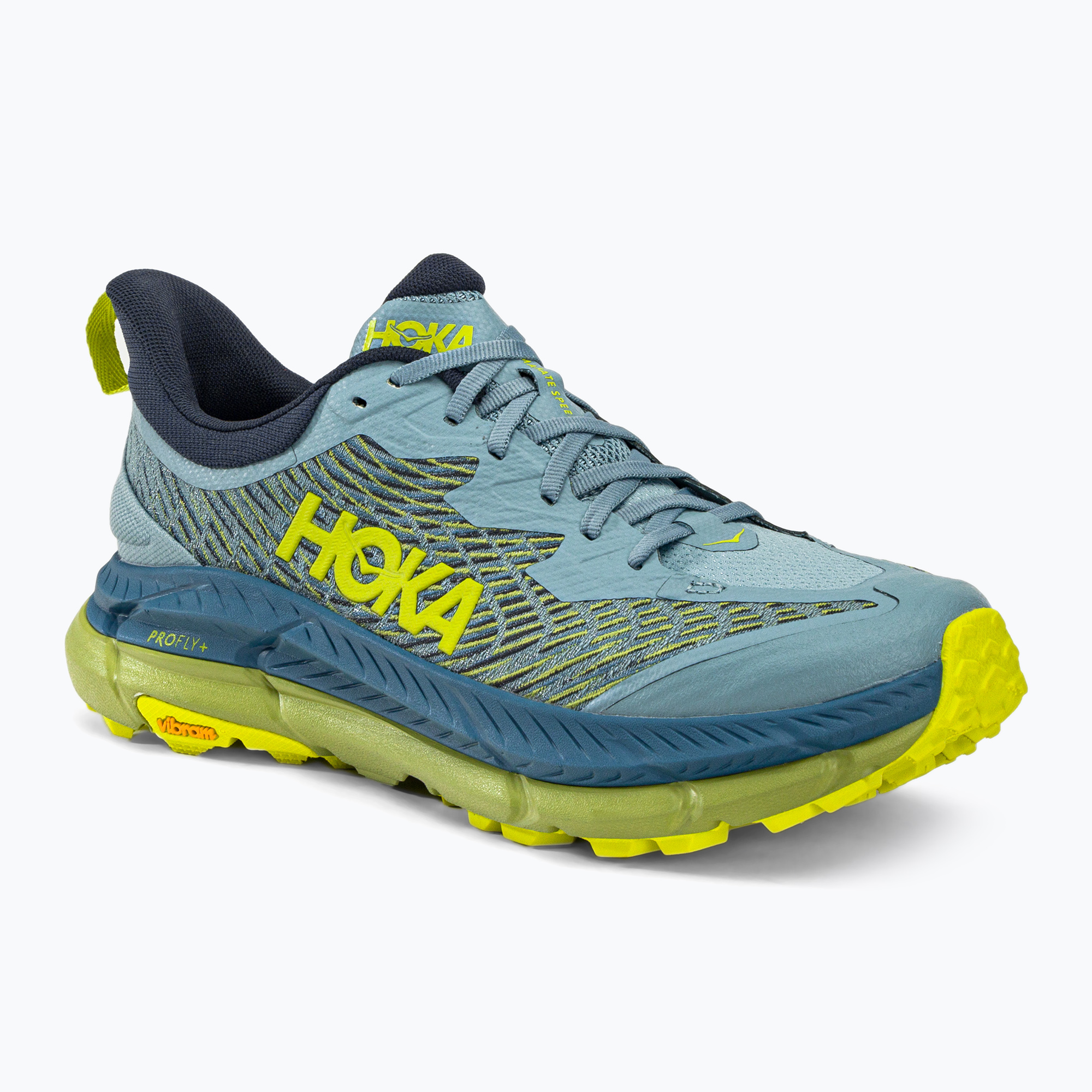 Buty do biegania męskie HOKA Mafate Speed 4 stone blue/dark citron | WYSYŁKA W 24H | 30 DNI NA ZWROT