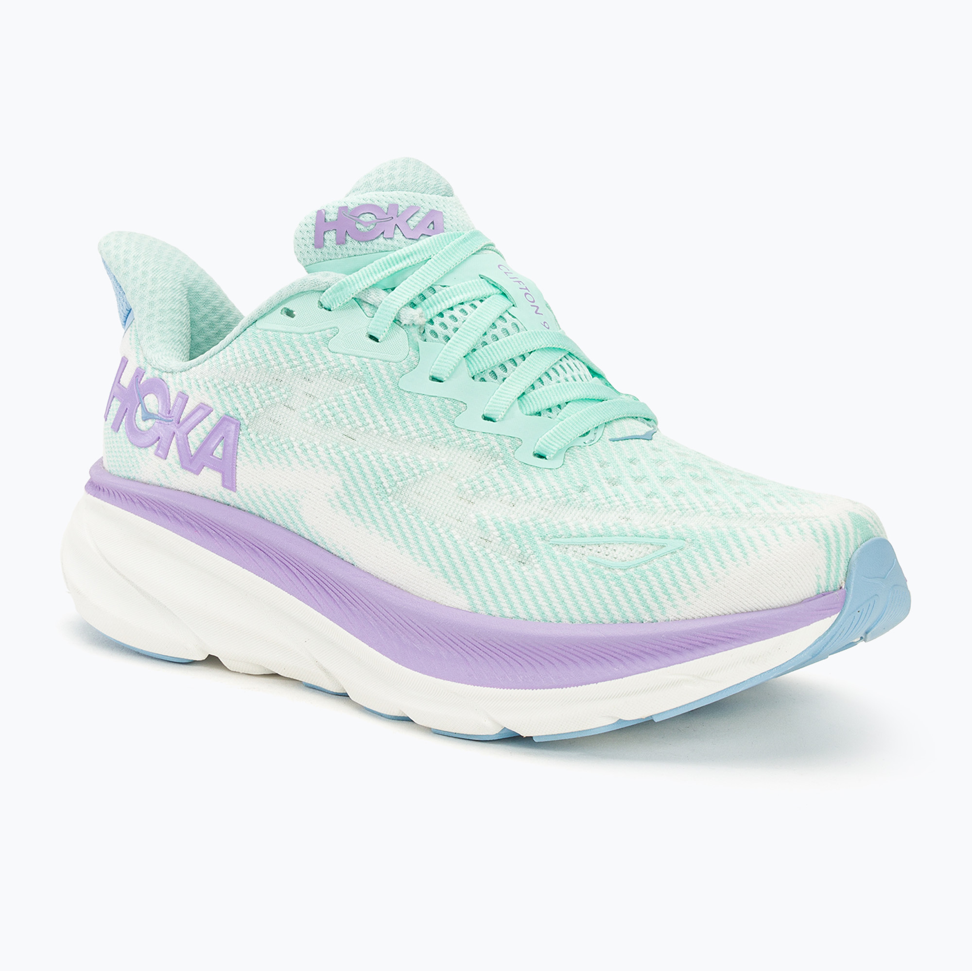 Buty do biegania damskie HOKA Clifton 9 Wide sunlit ocean/lilac mist | WYSYŁKA W 24H | 30 DNI NA ZWROT