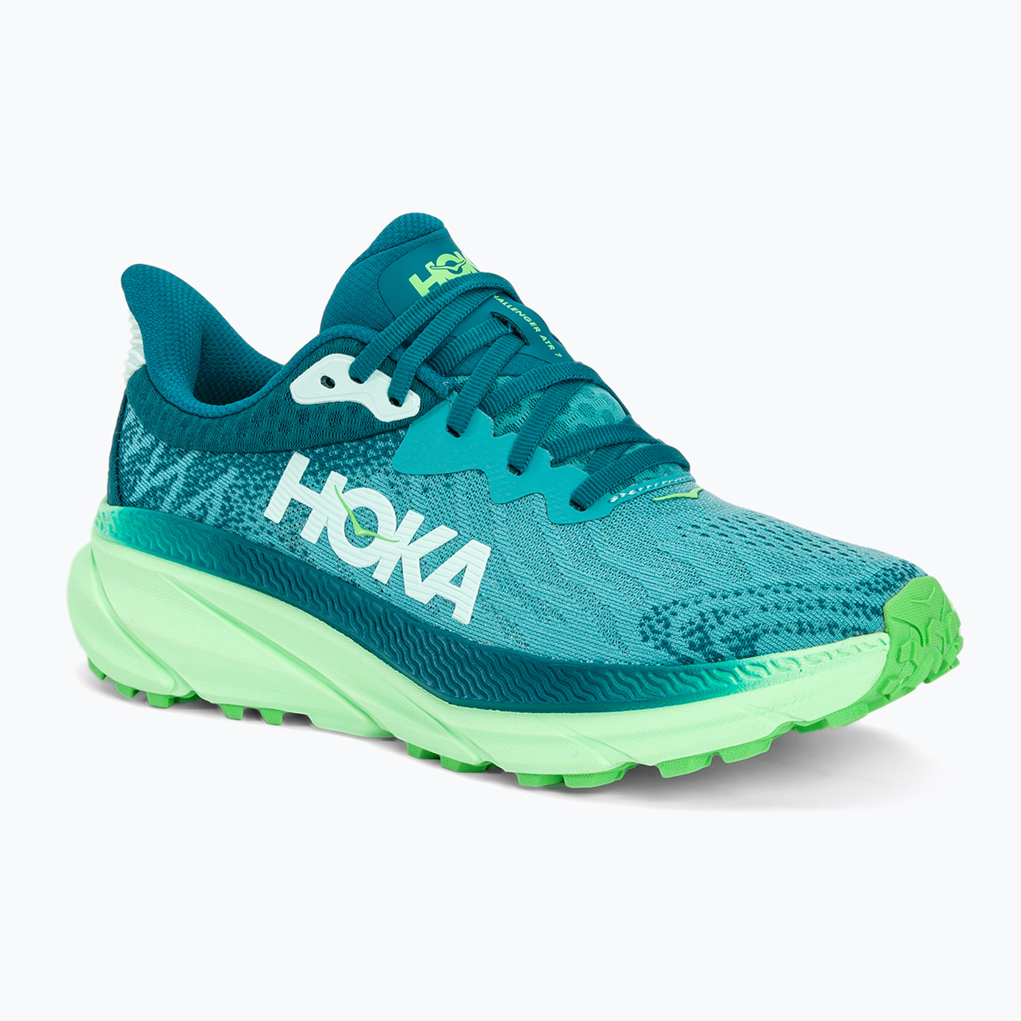 Buty do biegania damskie HOKA Challenger ATR 7 ocean mist/lime glow | WYSYŁKA W 24H | 30 DNI NA ZWROT