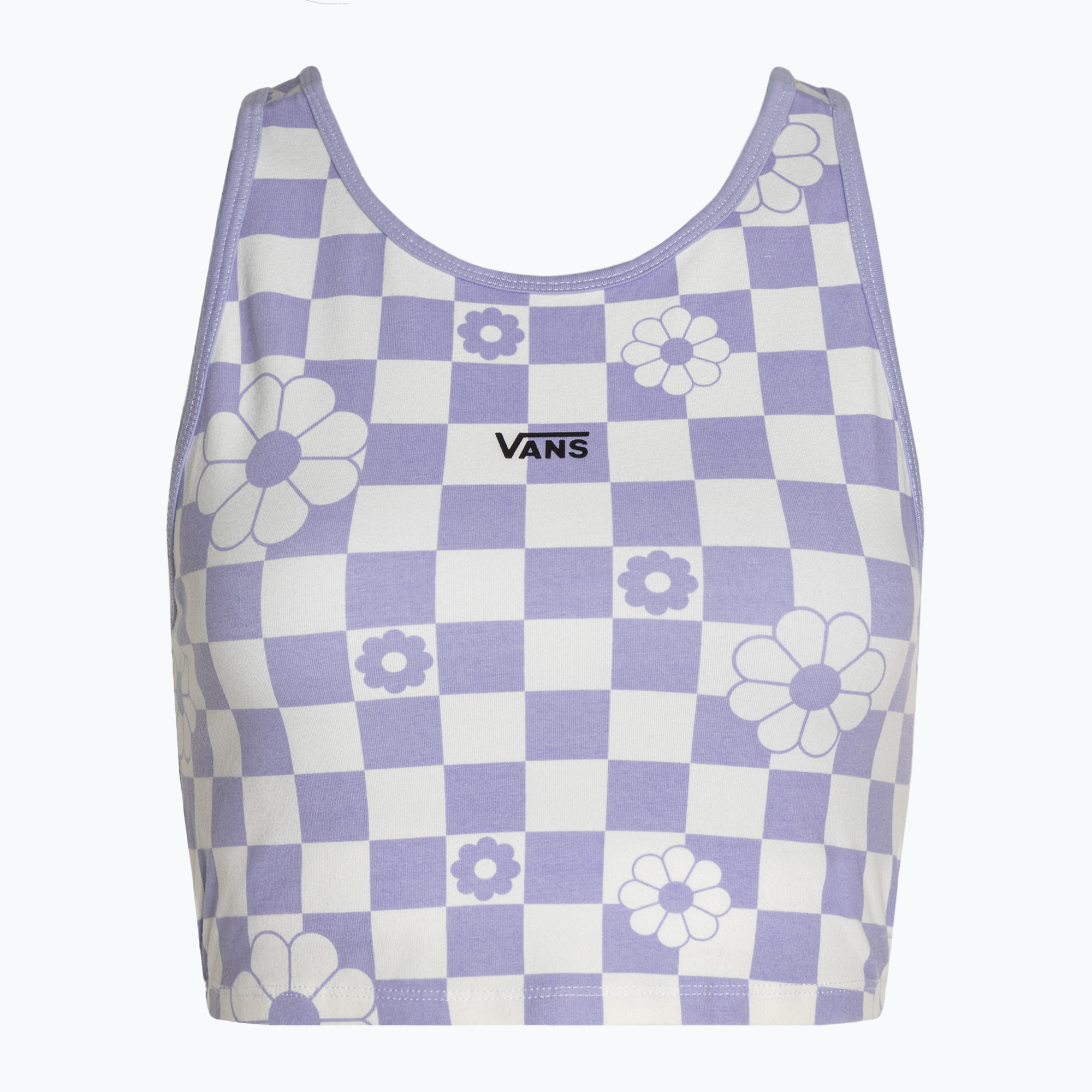 Top damski Vans Longline Racerback Bralette Floral checkerboard/sweet lavender | WYSYŁKA W 24H | 30 DNI NA ZWROT