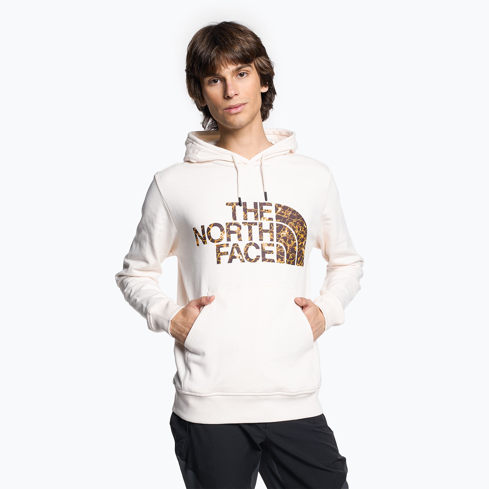 Bluza męska The North Face Standard Hoodie gardenia white/coal brown water distortion print | WYSYŁKA W 24H | 30 DNI NA ZWROT