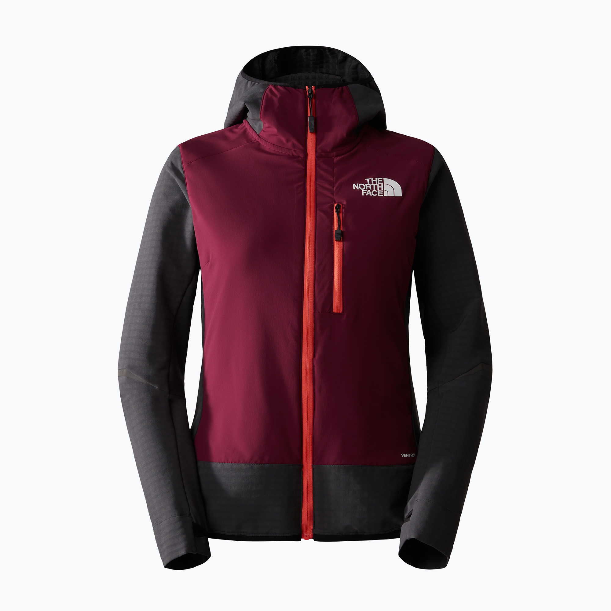 Kurtka hybrydowa damska The North Face Dawn Turn Hybrid Ventrix Midlayer asphalt grey/boysenberry | WYSYŁKA W 24H | 30 DNI NA ZWROT