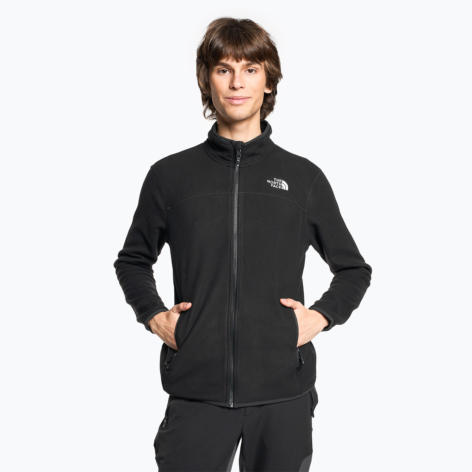 Bluza trekkingowa męska The North Face 100 Glacier Full Zip black | WYSYŁKA W 24H | 30 DNI NA ZWROT