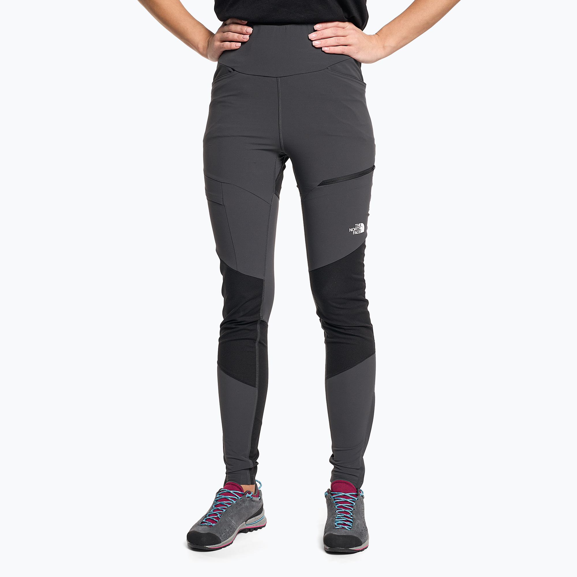 Spodnie wspinaczkowe damskie The North Face Felik Alpine Tight asphalt grey/black/black | WYSYŁKA W 24H | 30 DNI NA ZWROT