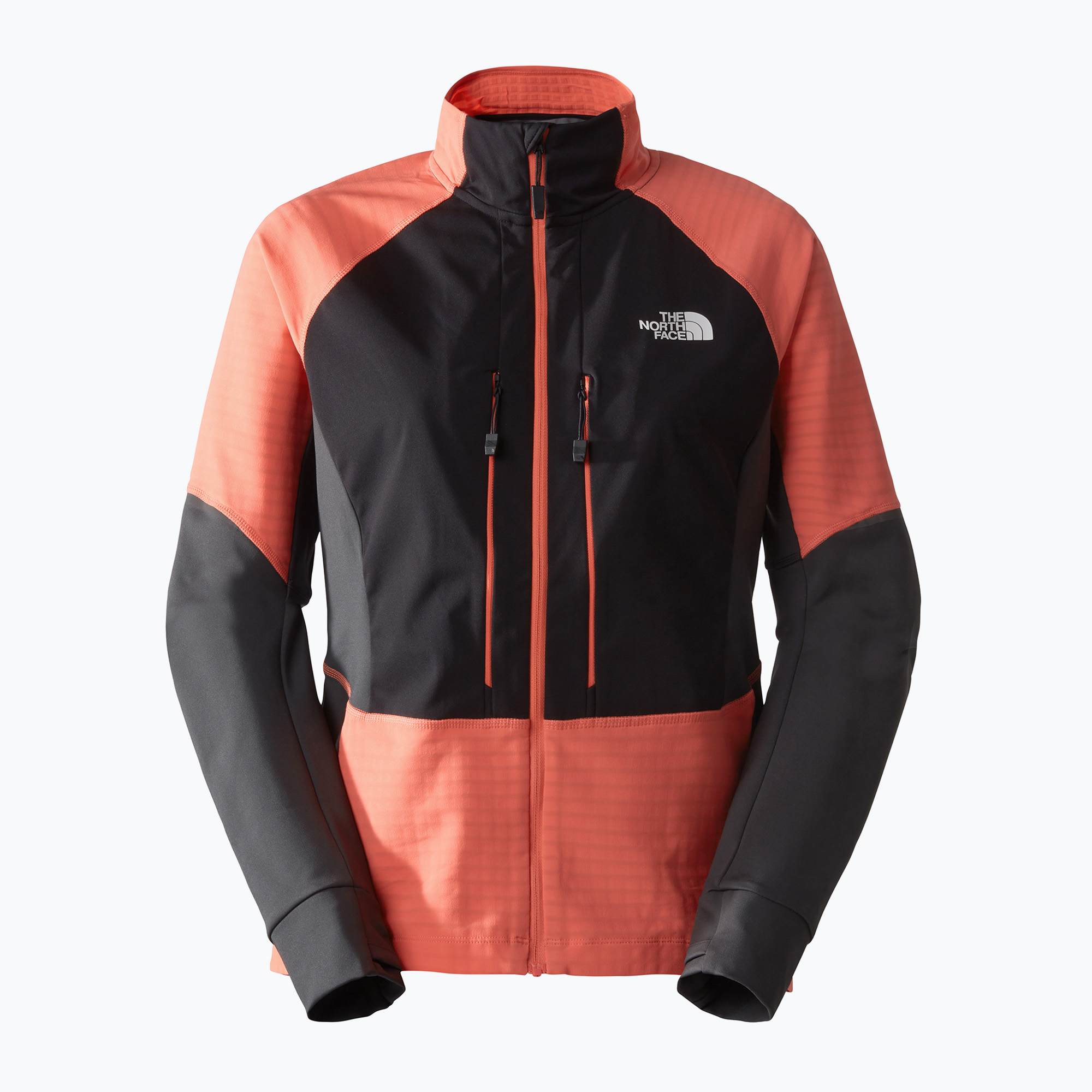 Kurtka softshell damska The North Face Dawn Turn Softshell FZ black/radiant orange/asphalt grey | WYSYŁKA W 24H | 30 DNI NA ZWROT