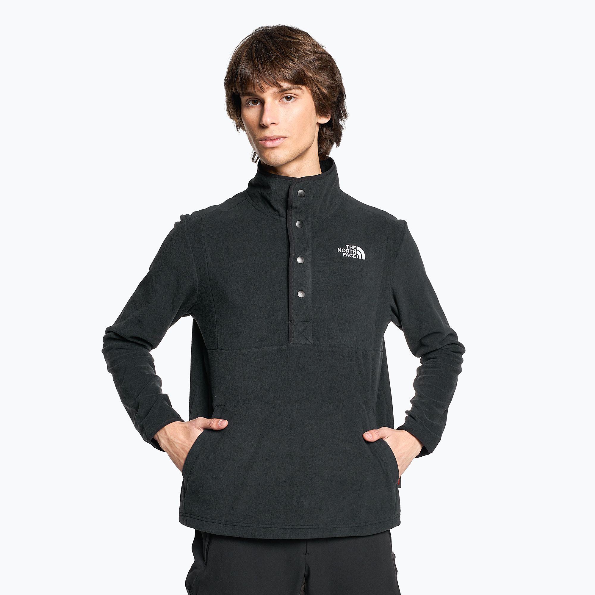 Bluza trekkingowa męska The North Face Homesafe Snap Neck Fleece Pullover black/black | WYSYŁKA W 24H | 30 DNI NA ZWROT