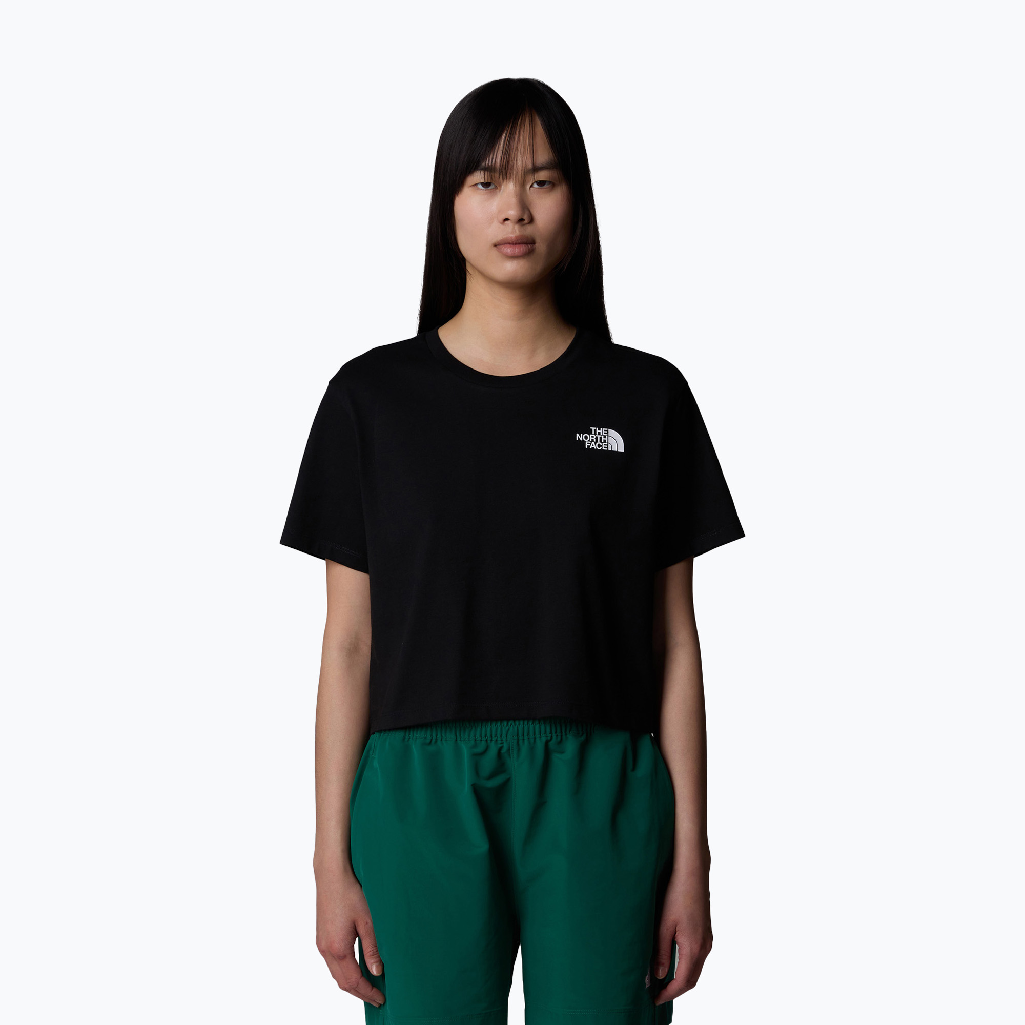 Koszulka damska The North Face Simple Dome Cropped Slim Tee tnf black | WYSYŁKA W 24H | 30 DNI NA ZWROT