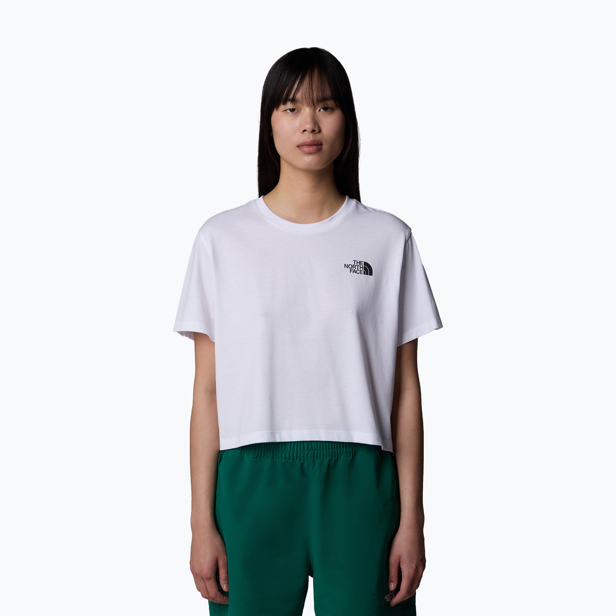 Koszulka damska The North Face Simple Dome Cropped Slim Tee tnf white | WYSYŁKA W 24H | 30 DNI NA ZWROT