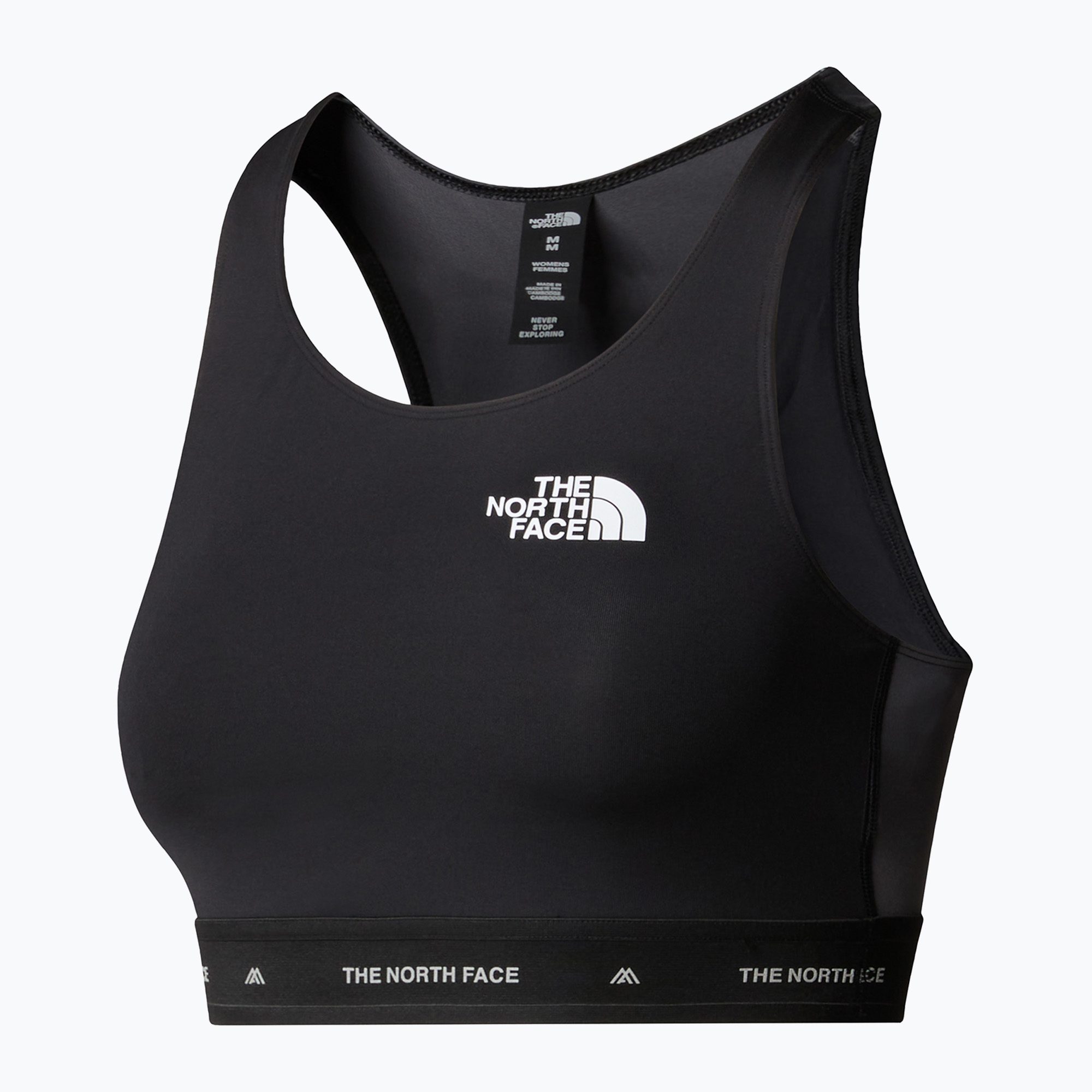 Biustonosz treningowy The North Face Mountain Athletics Tanklette black/anthracite grey | WYSYŁKA W 24H | 30 DNI NA ZWROT