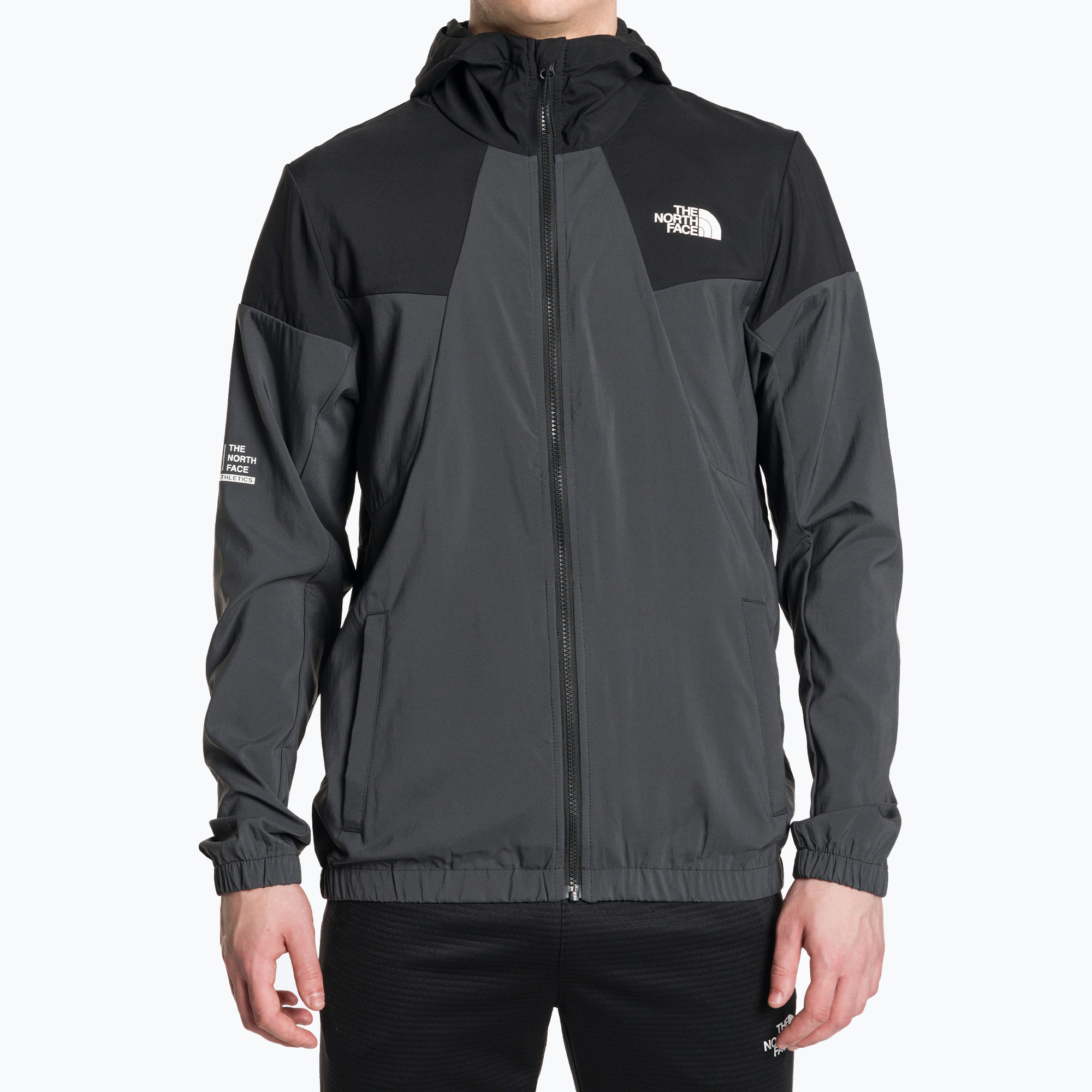 Kurtka przeciwwiatrowa męska The North Face Ma Wind Track asphalt grey/black | WYSYŁKA W 24H | 30 DNI NA ZWROT