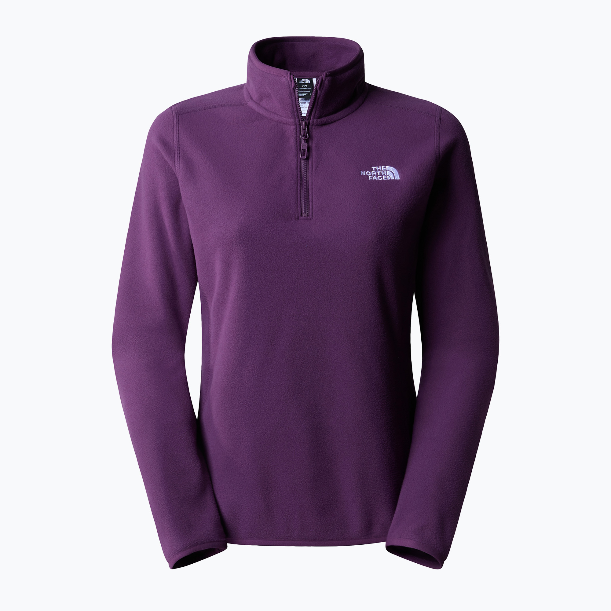 Bluza damska The North Face 100 Glacier 1/4 Zip black currant purple | WYSYŁKA W 24H | 30 DNI NA ZWROT