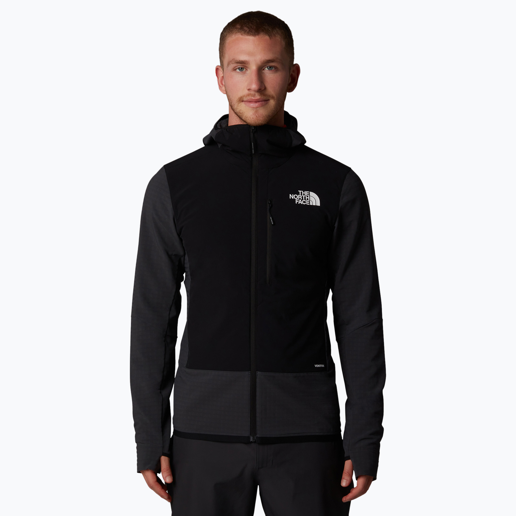 Kurtka hybrydowa męska The North Face Elixir Hybrid Ventrix Midlayer asphalt grey / black | WYSYŁKA W 24H | 30 DNI NA ZWROT