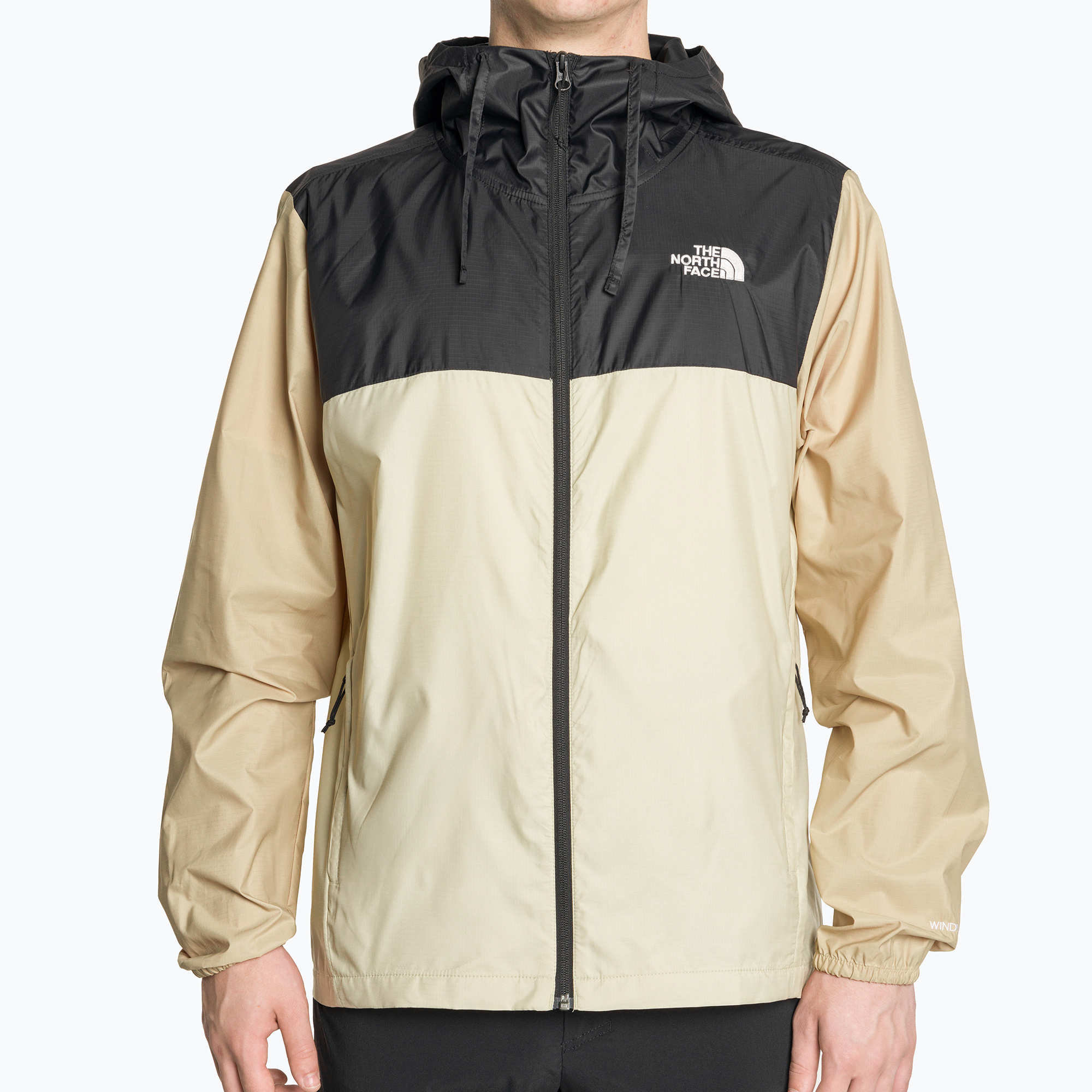 Kurtka przeciwwiatrowa męska The North Face Cyclone 3 gravel/black/khaki | WYSYŁKA W 24H | 30 DNI NA ZWROT