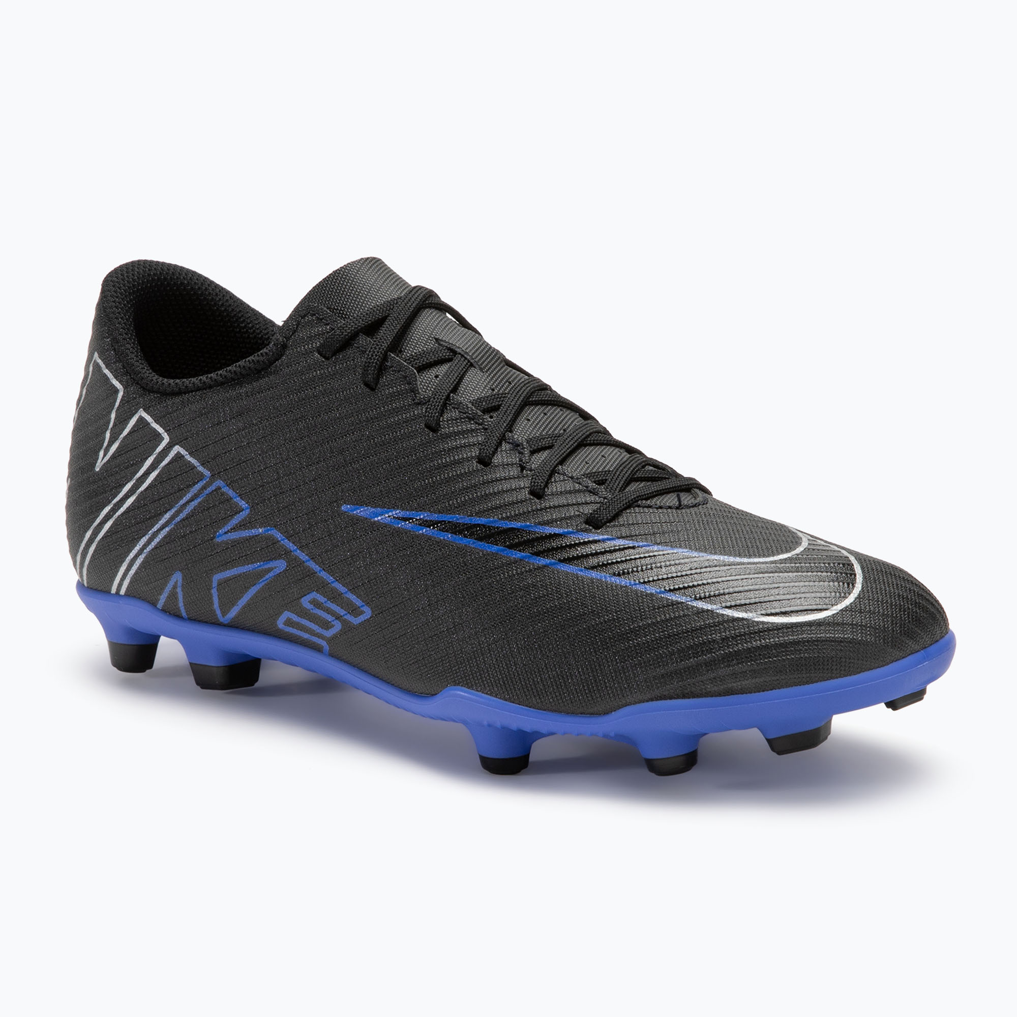 Zdjęcia - Buty piłkarskie Nike   Mercurial Vapor 15 Club FG/MG black/hyper royal/chrom 