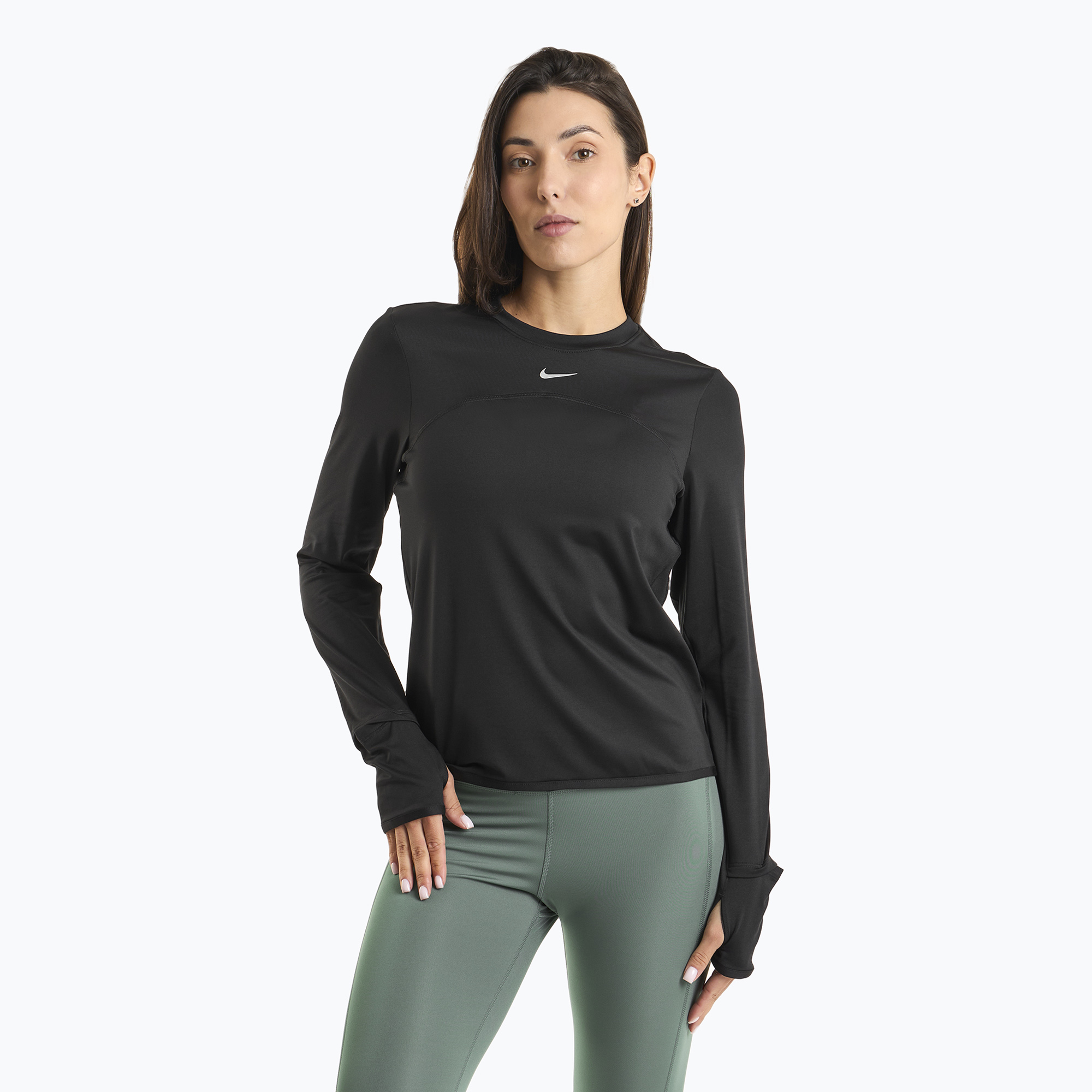 Longsleeve do biegania damski Nike Dri-Fit Swift Element UV black | WYSYŁKA W 24H | 30 DNI NA ZWROT