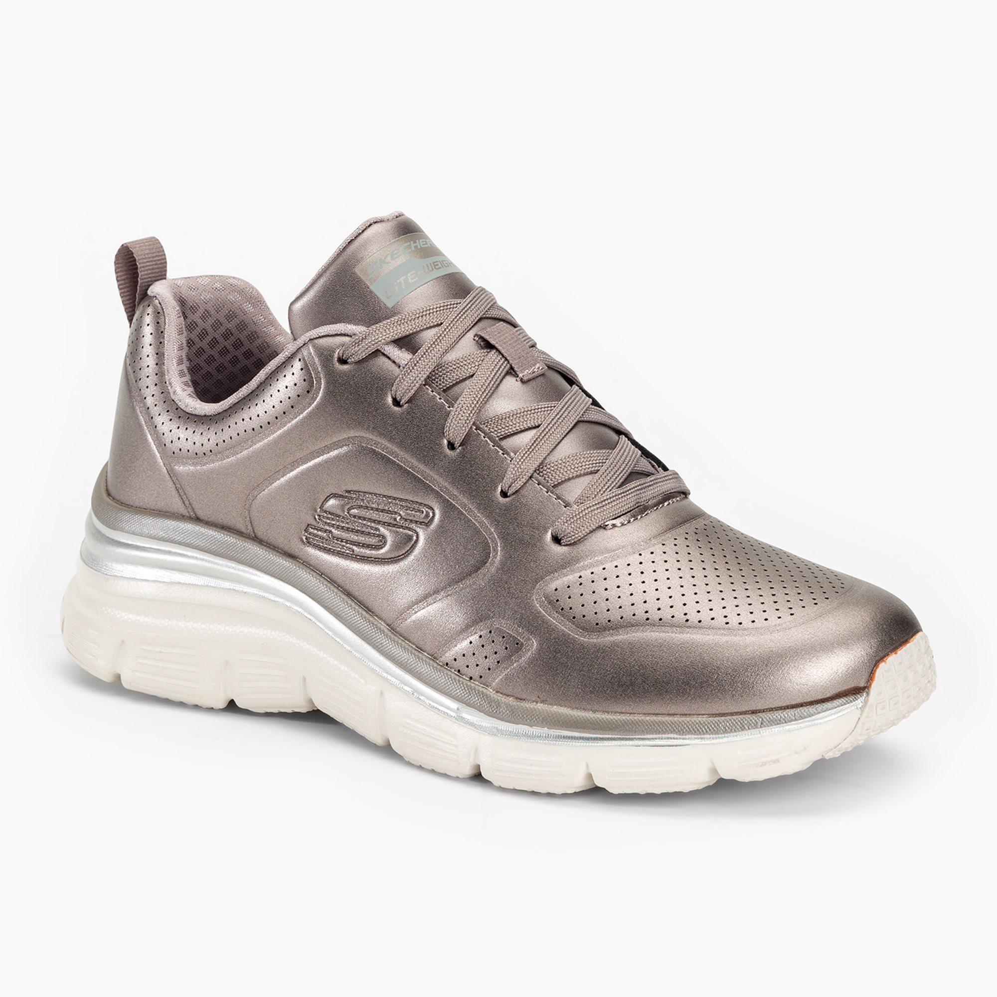 Buty damskie SKECHERS Fashion Fit Glow Up pewter | WYSYŁKA W 24H | 30 DNI NA ZWROT