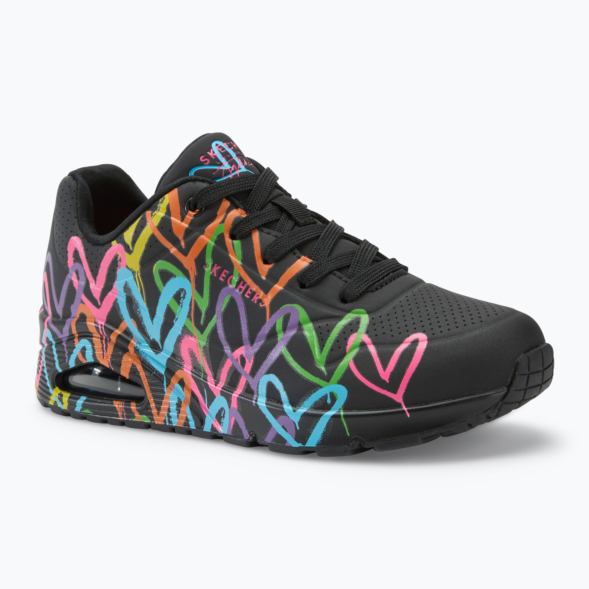 Buty damskie SKECHERS JGoldcrown Uno Highlight Love black/multicolor | WYSYŁKA W 24H | 30 DNI NA ZWROT