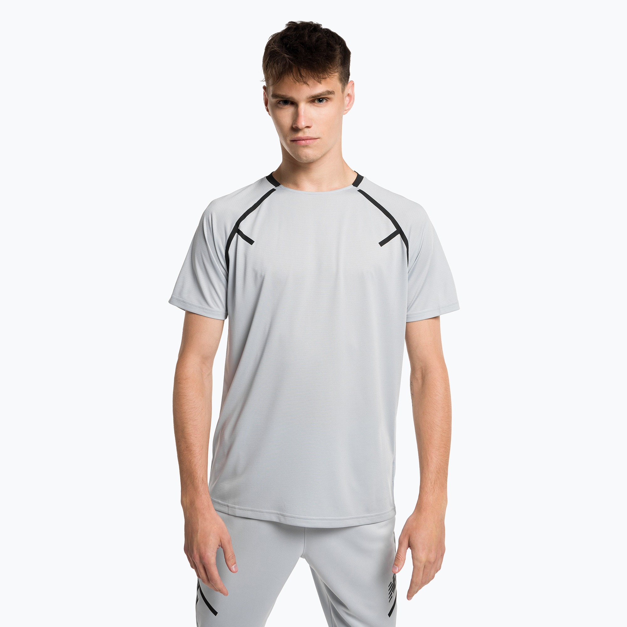 Koszulka piłkarska męska New Balance Tenacity Football Training light aluminium | WYSYŁKA W 24H | 30 DNI NA ZWROT