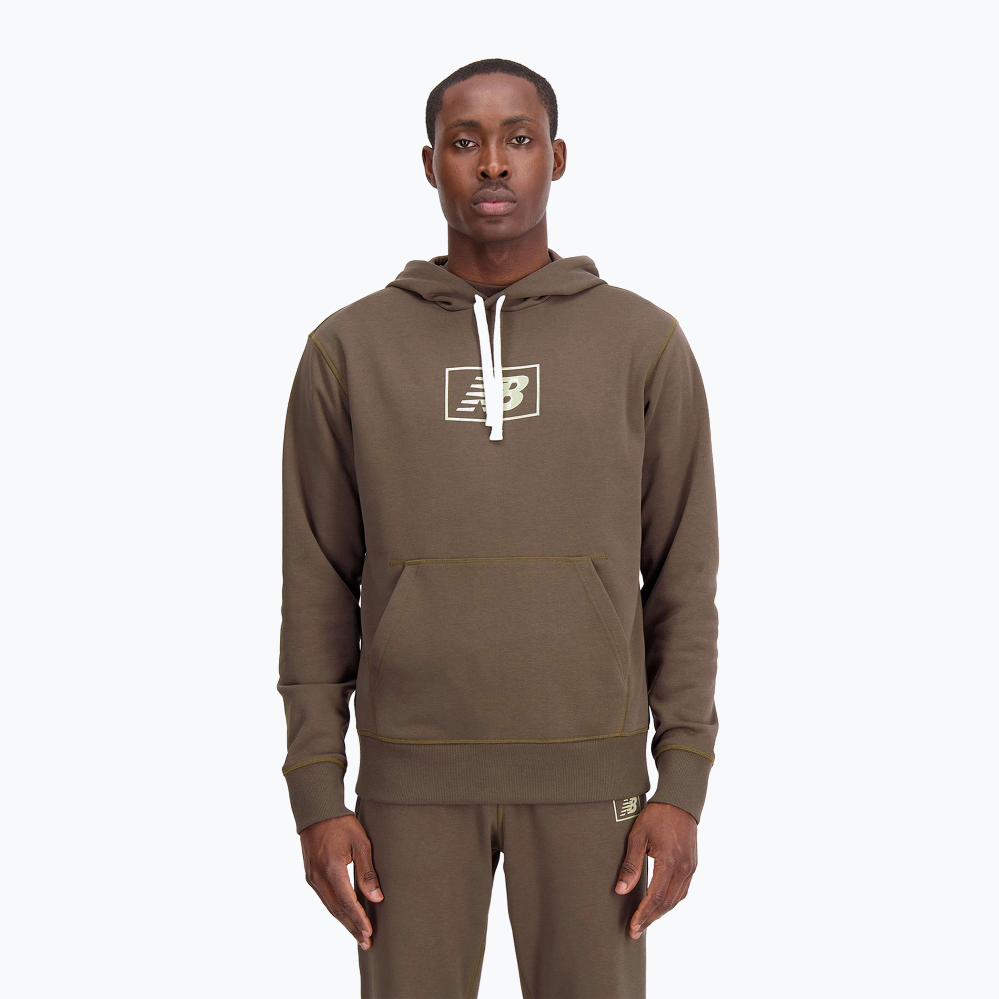 Bluza męska New Balance Essentials Hoodie darkmush | WYSYŁKA W 24H | 30 DNI NA ZWROT