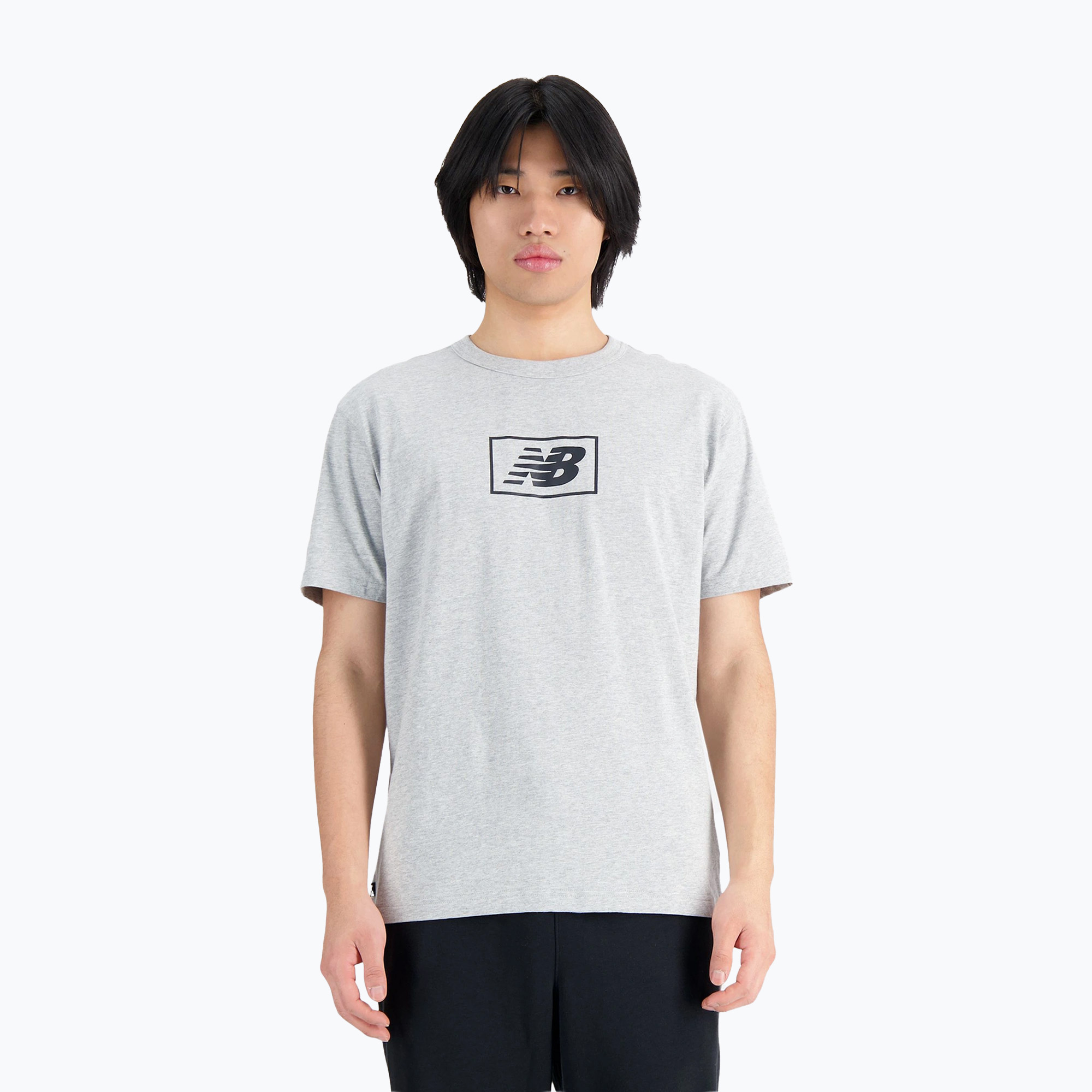 Koszulka męska New Balance Essentials Logo athletic grey | WYSYŁKA W 24H | 30 DNI NA ZWROT