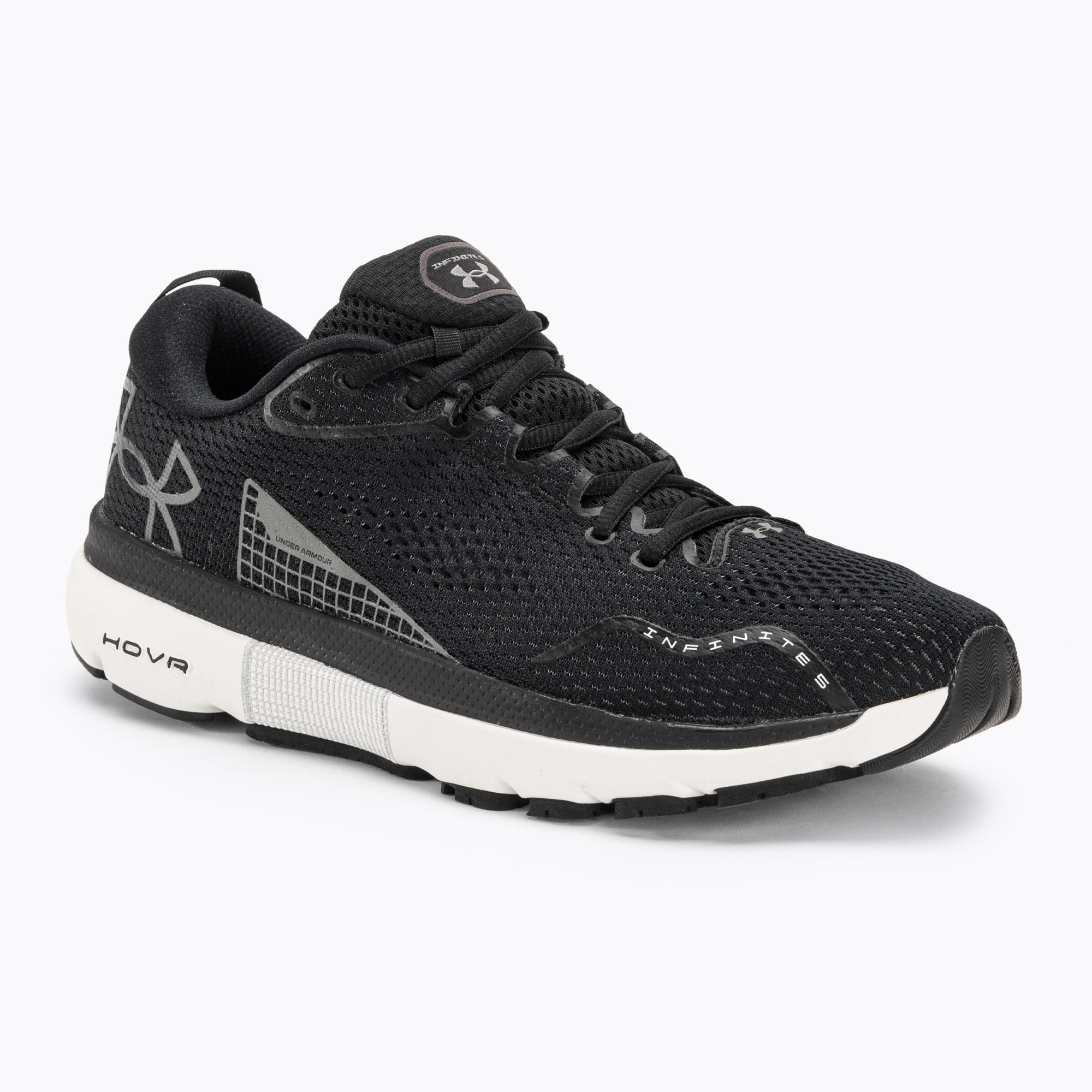 Buty do biegania męskie Under Armour Hovr Infinite 5 black/white/metallic gun metal | WYSYŁKA W 24H | 30 DNI NA ZWROT