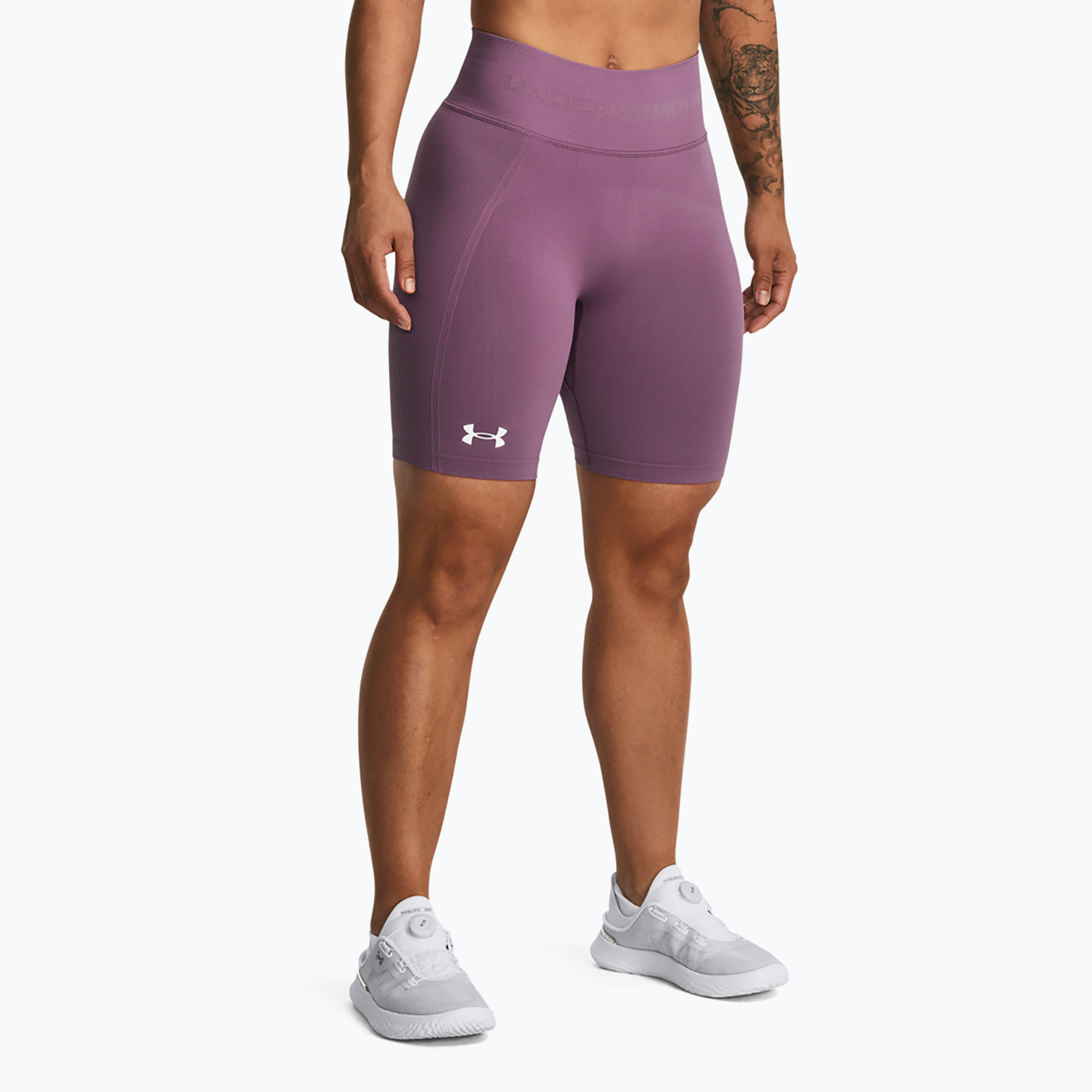 Spodenki treningowe damskie Under Armour Train Seamless misty purple/white | WYSYŁKA W 24H | 30 DNI NA ZWROT