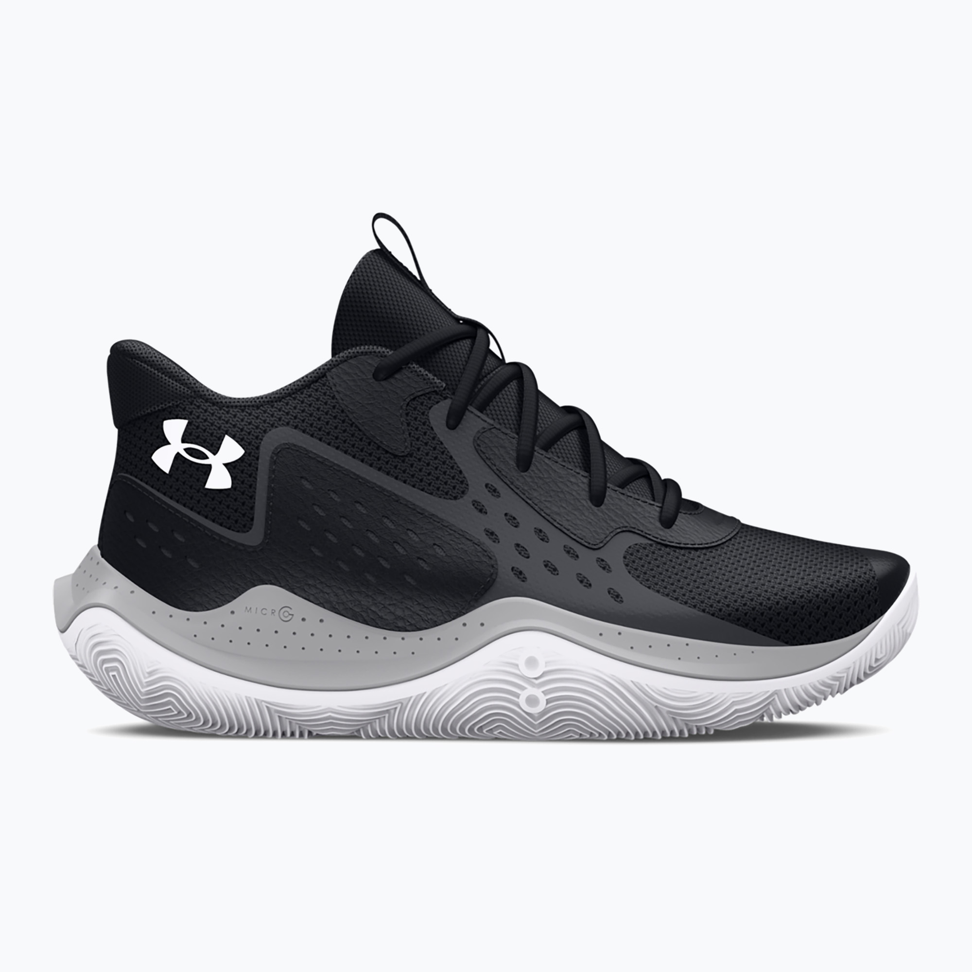 Buty koszykarskie dziecięce Under Armour Grade School Jet '23 black/jet gray/white | WYSYŁKA W 24H | 30 DNI NA ZWROT