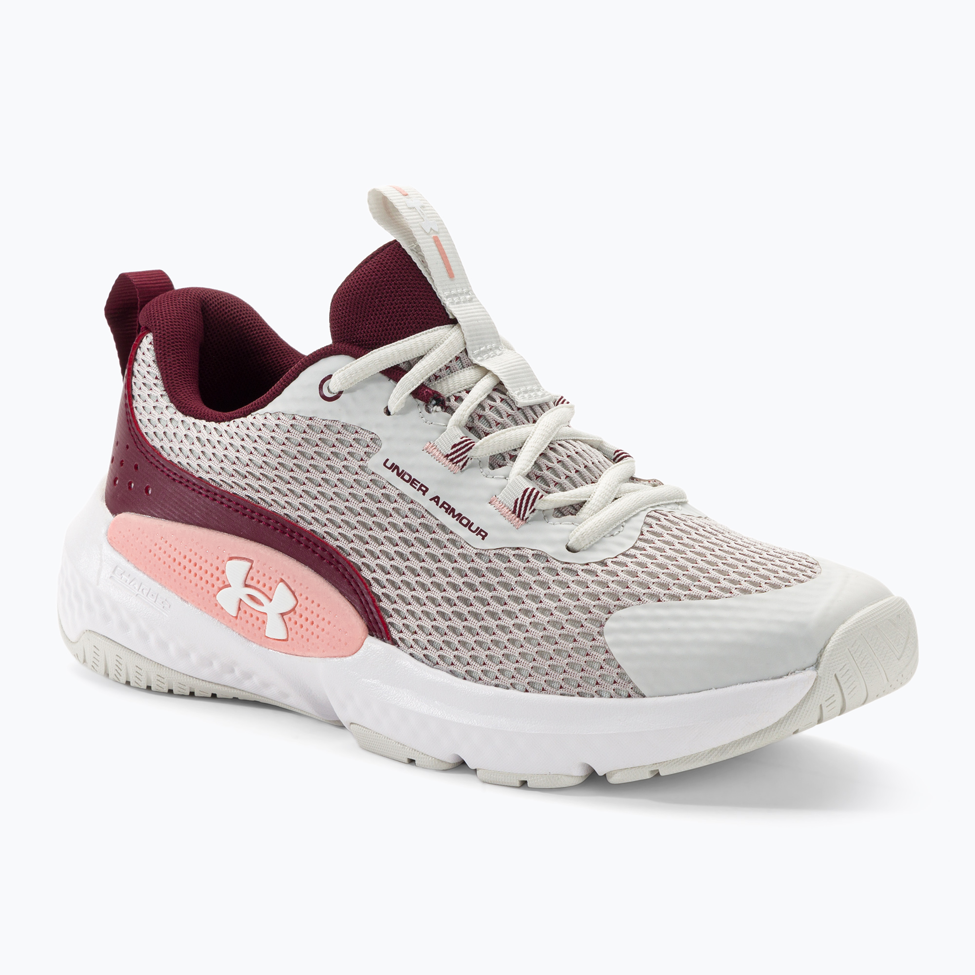 Buty treningowe damskie Under Armour W W Dynamic Select white clay/deep red/white | WYSYŁKA W 24H | 30 DNI NA ZWROT