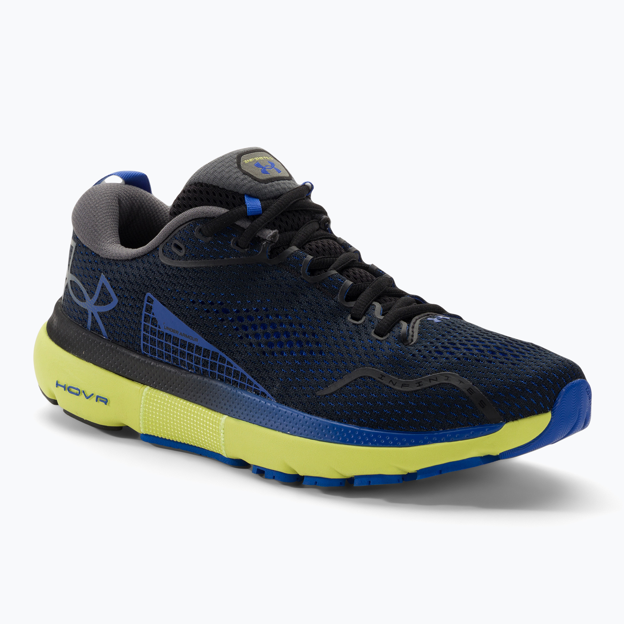 Buty do biegania męskie Under Armour Hovr Infinite 5 black/lime yellow/team royal | WYSYŁKA W 24H | 30 DNI NA ZWROT