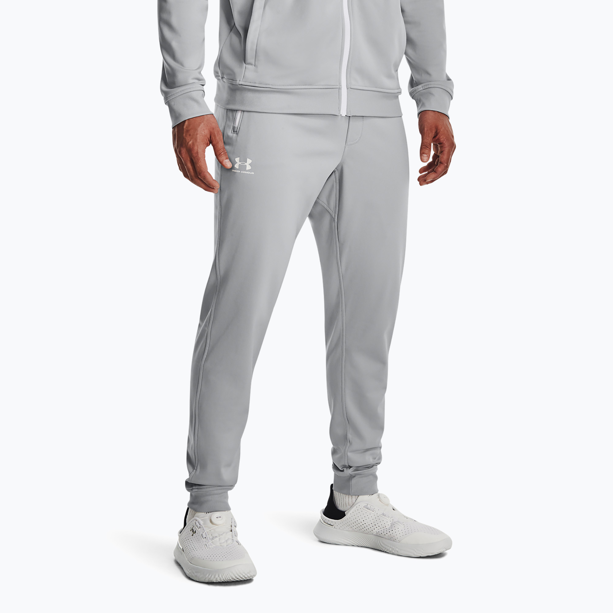 Spodnie męskie Under Armour Sportstyle Tricot Jogger mod gray/white | WYSYŁKA W 24H | 30 DNI NA ZWROT