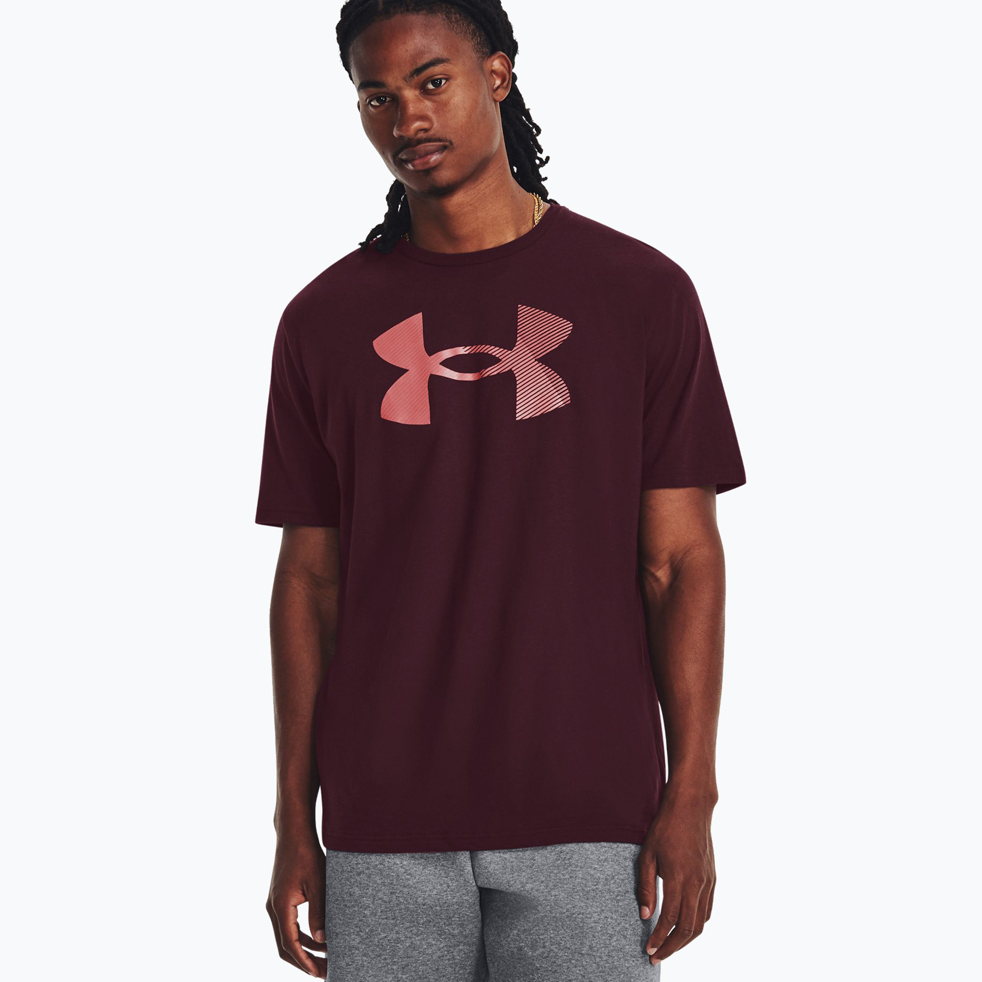 Koszulka męska Under Armour Big Logo Fill dark maroon/misty purple/venom red | WYSYŁKA W 24H | 30 DNI NA ZWROT