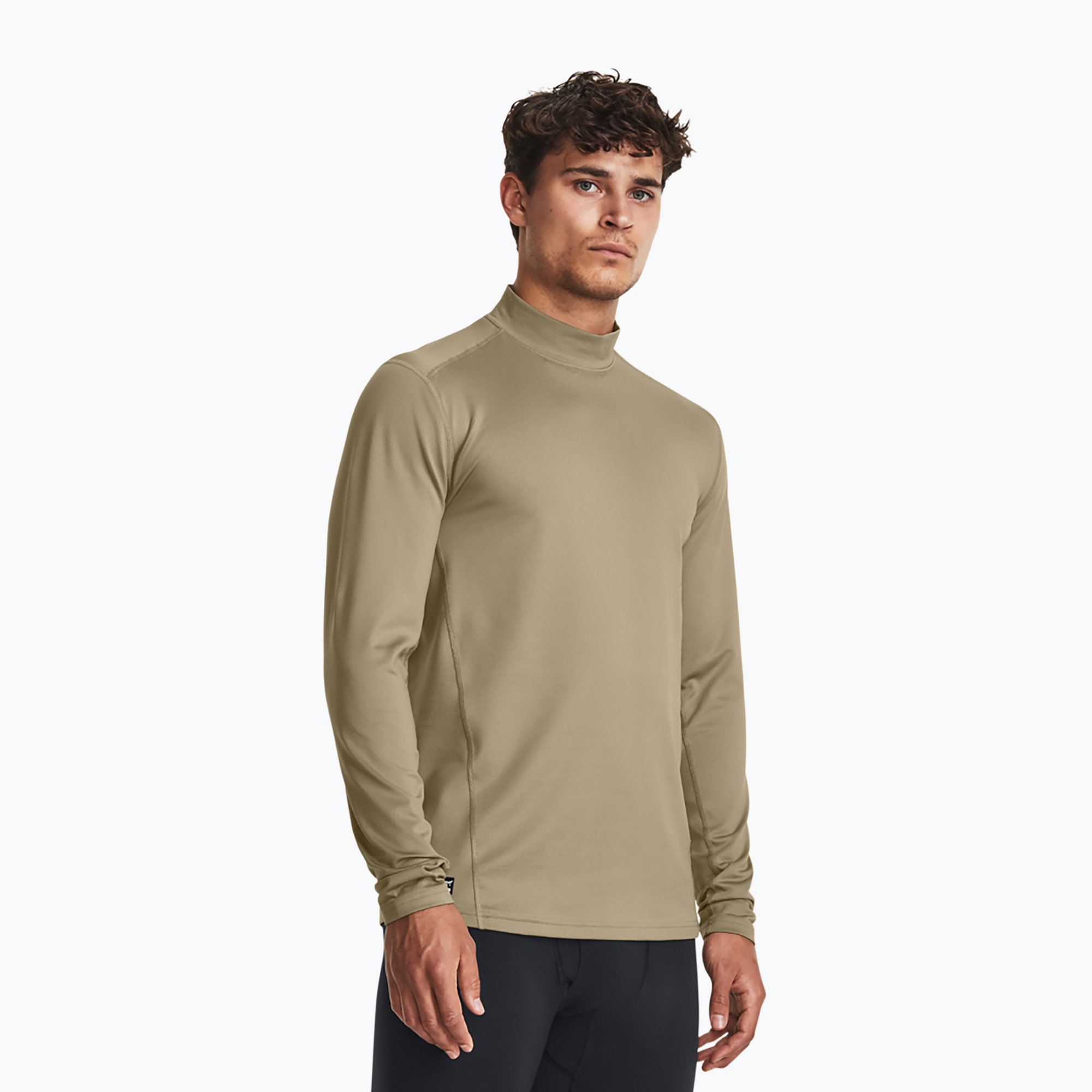 Longsleeve męski Under Armour Tactical Mock CGI Base federal tan/black | WYSYŁKA W 24H | 30 DNI NA ZWROT