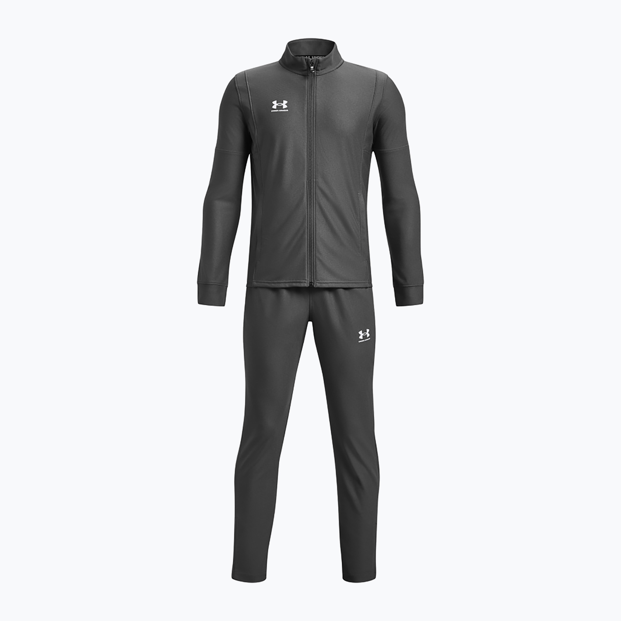 Zestaw piłkarski dziecięcy Under Armour Challenger Tracksuit castlerock/white | WYSYŁKA W 24H | 30 DNI NA ZWROT