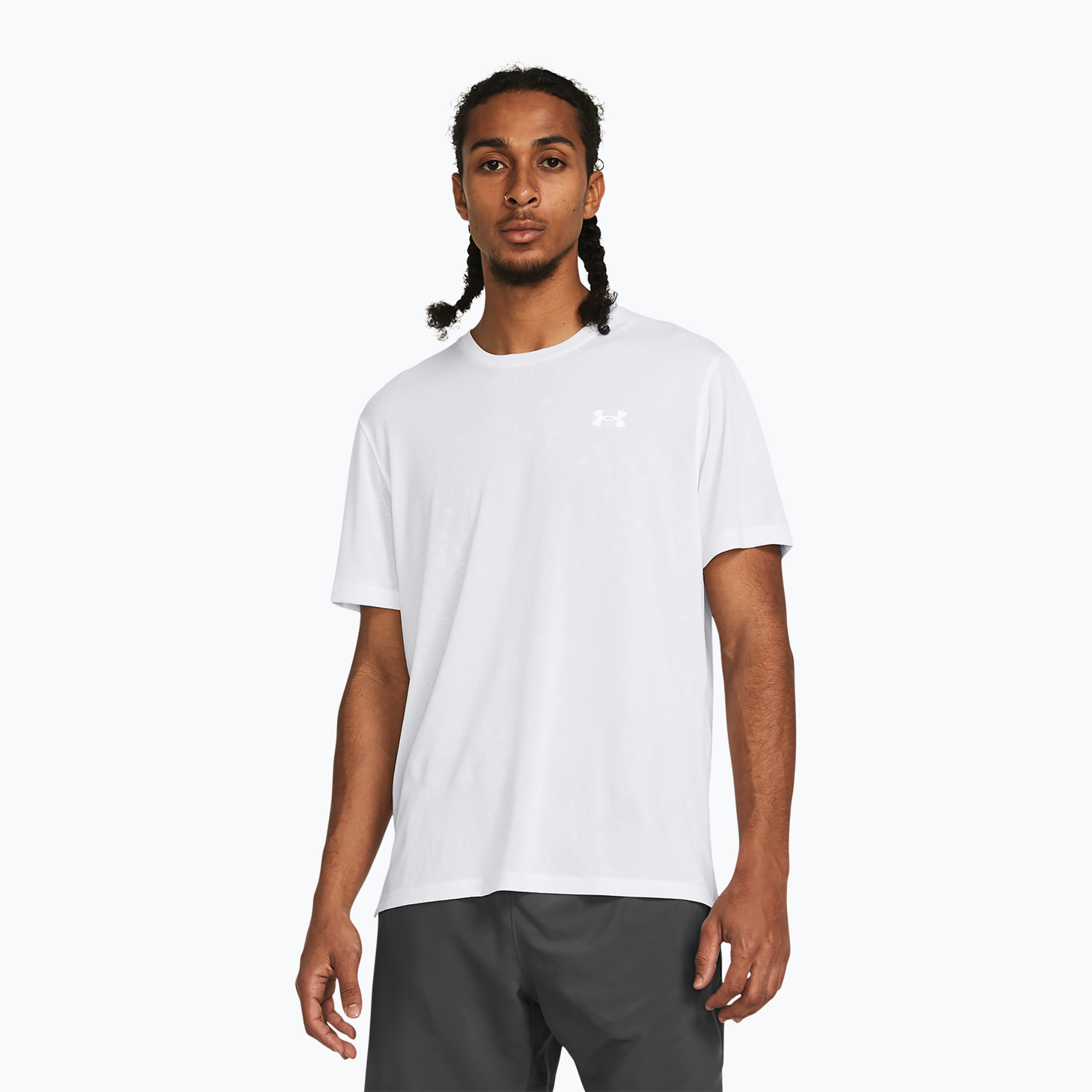 Koszulka do biegania męska Under Armour Streaker Splatter white/white/reflective | WYSYŁKA W 24H | 30 DNI NA ZWROT